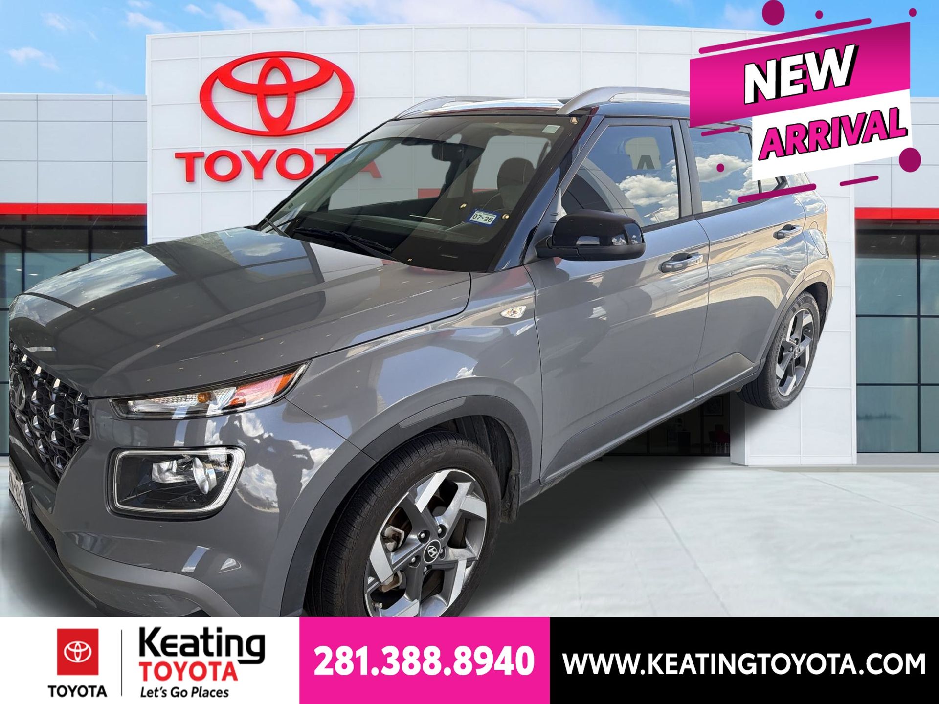 Galactic Gray 2022 Hyundai Venue SUV / Crossover Front-Wheel Drive Continuously Variable Transmission