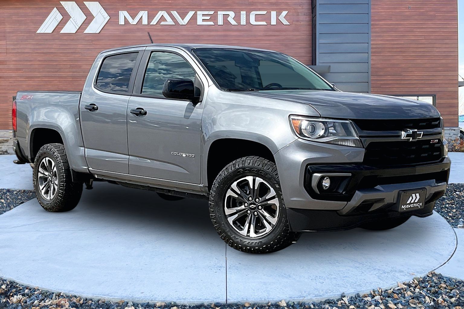 Gray (Satin Steel Metallic) 2022 Chevrolet Colorado Pickup Truck Four-Wheel Drive Automatic