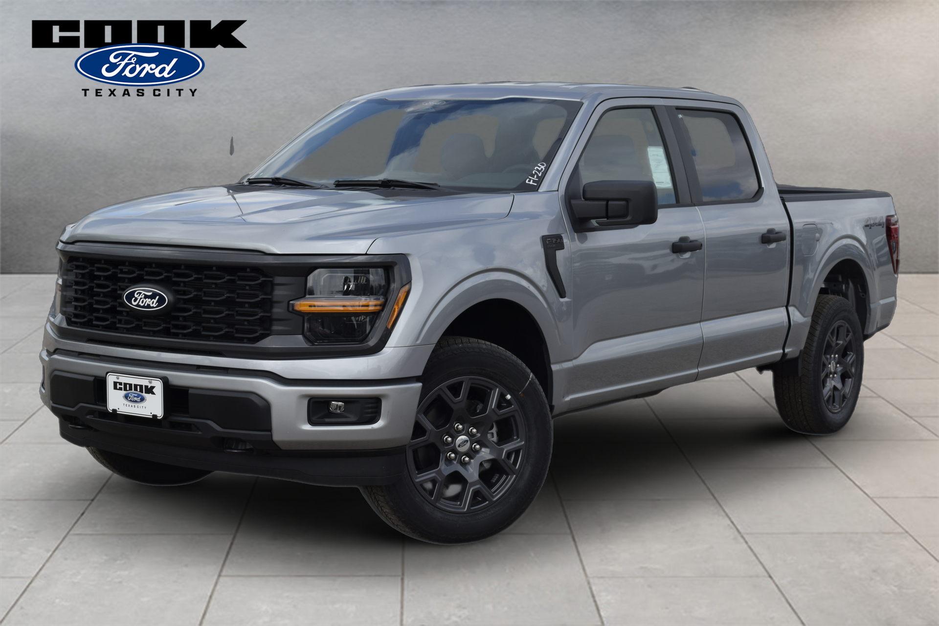 Iconic Silver Metallic 2026 Ford F-150 STX SuperCrew 4WD Pickup Truck Four-Wheel Drive Automatic