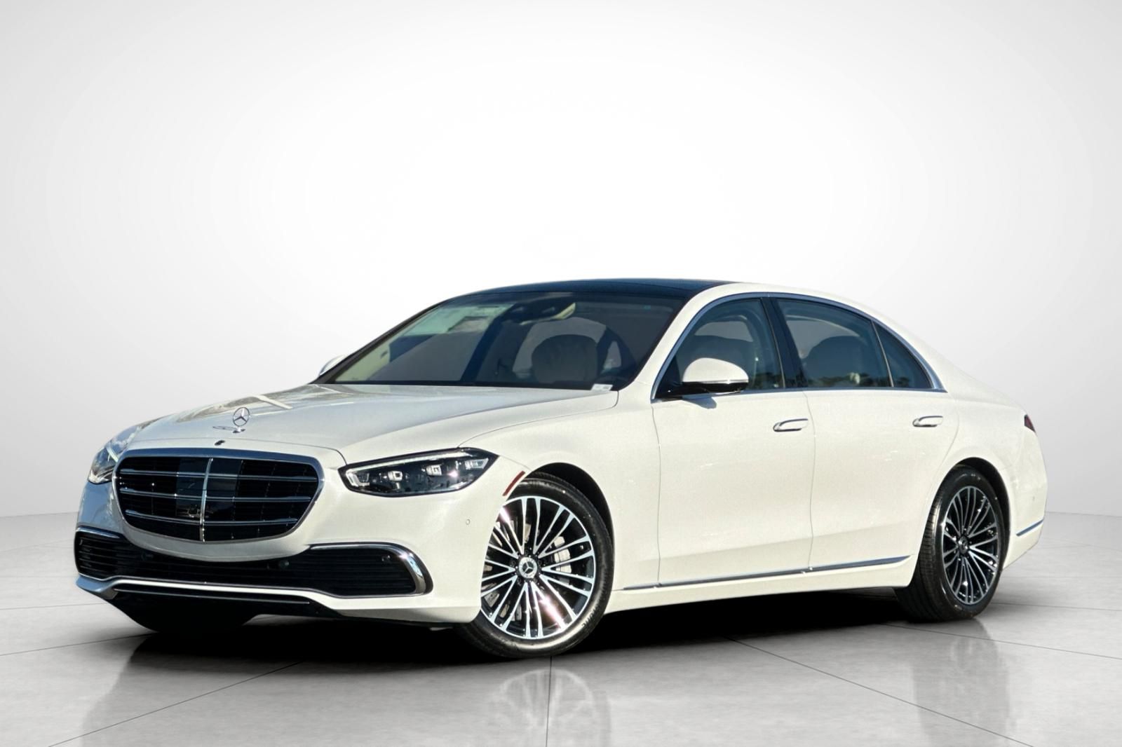 MANUFAKTUR Moonlight White Metallic 2026 Mercedes-Benz S-Class Sedan All-Wheel Drive 9-Speed Automatic