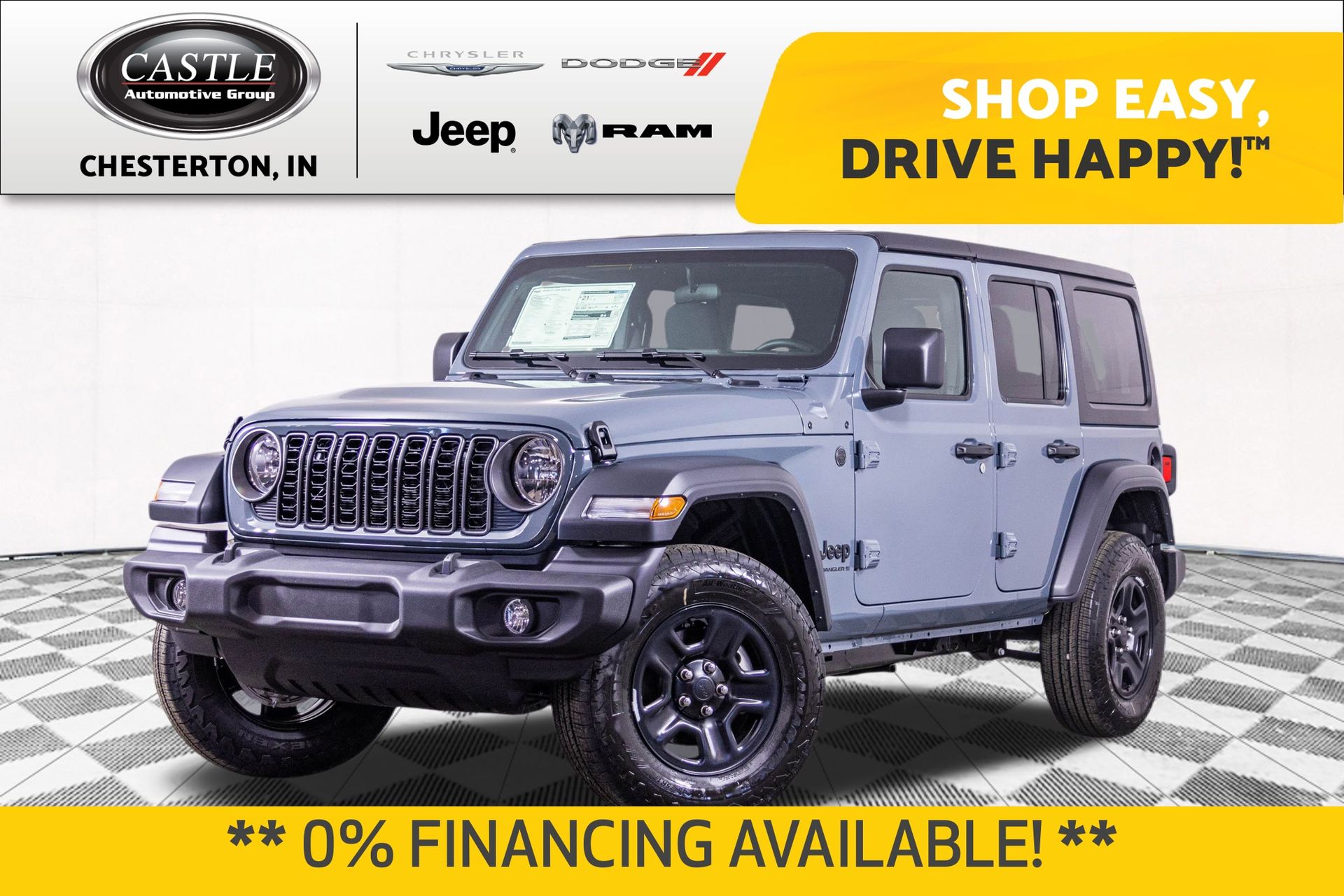 Anvil Clear Coat 2026 Jeep Wrangler SUV / Crossover Four-Wheel Drive 8-Speed Automatic