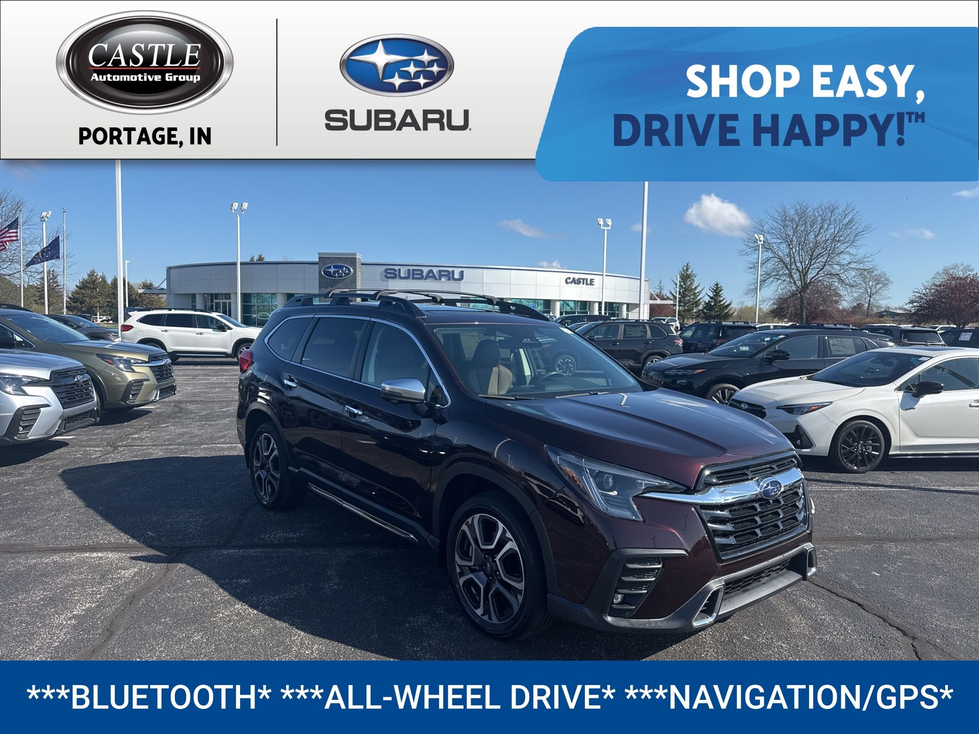 Dark Mahogany Pearl 2023 Subaru Ascent Touring AWD SUV / Crossover All-Wheel Drive Continuously Variable Transmission