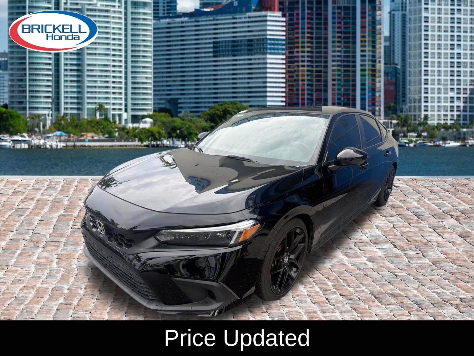 Crystal Black Pearl 2024 Honda Civic Hatchback Hatchback Front-Wheel Drive Continuously Variable Transmission