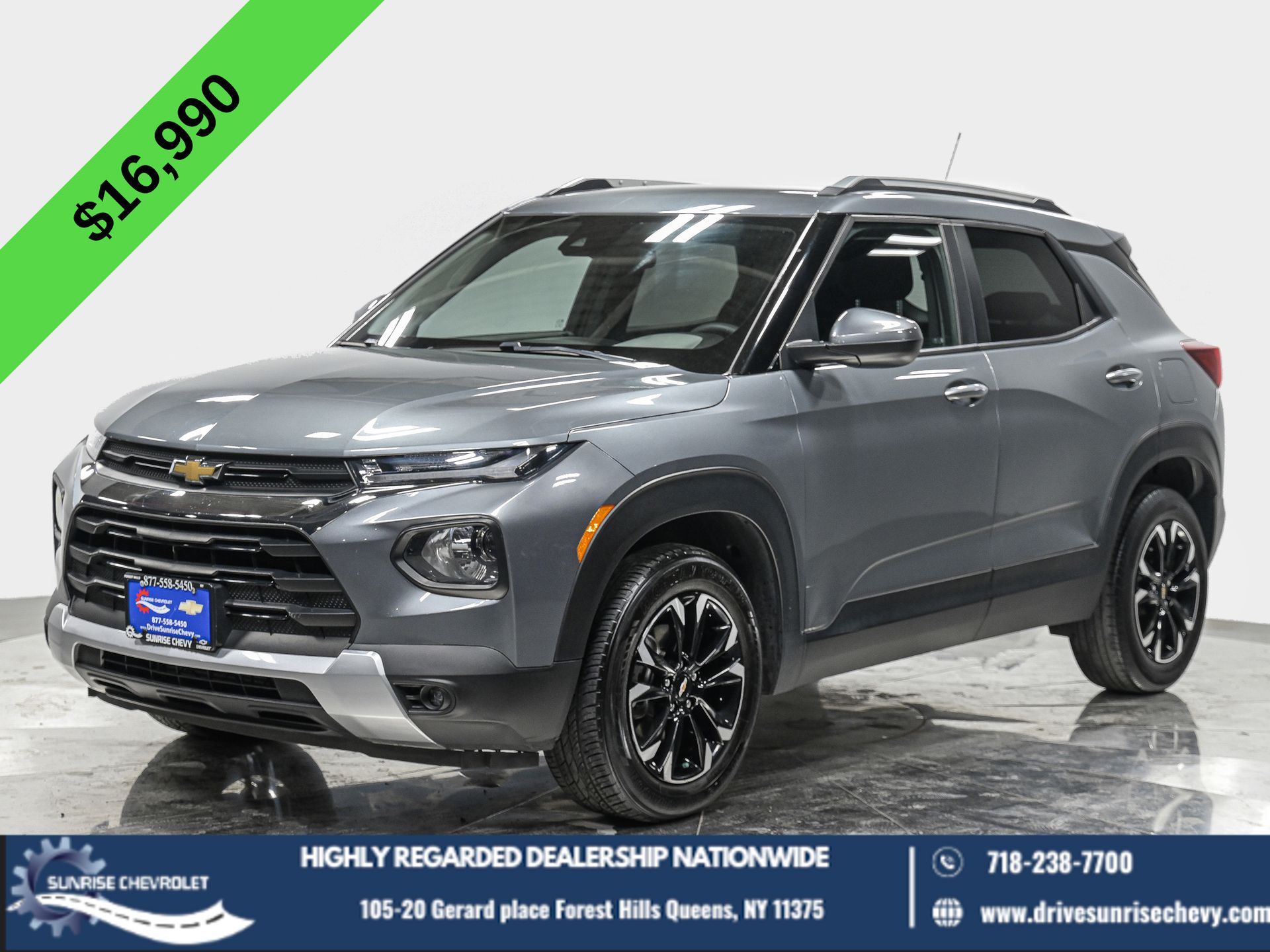 Gray (Satin Steel Metallic) 2021 Chevrolet Trailblazer SUV / Crossover Four-Wheel Drive 9-Speed Automatic