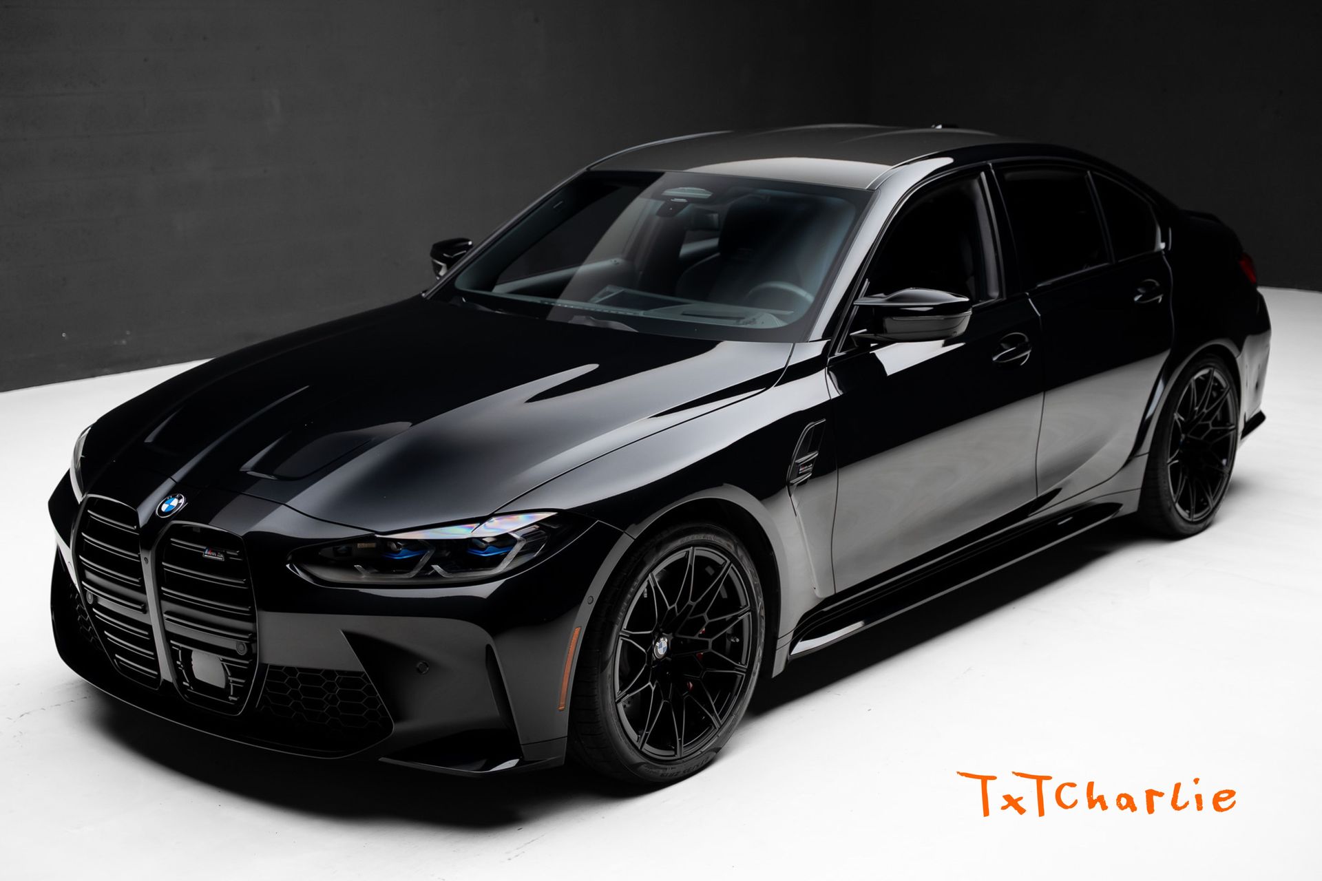 Black Sapphire Metallic 2024 BMW M3 Sedan All-Wheel Drive 8-Speed Automatic
