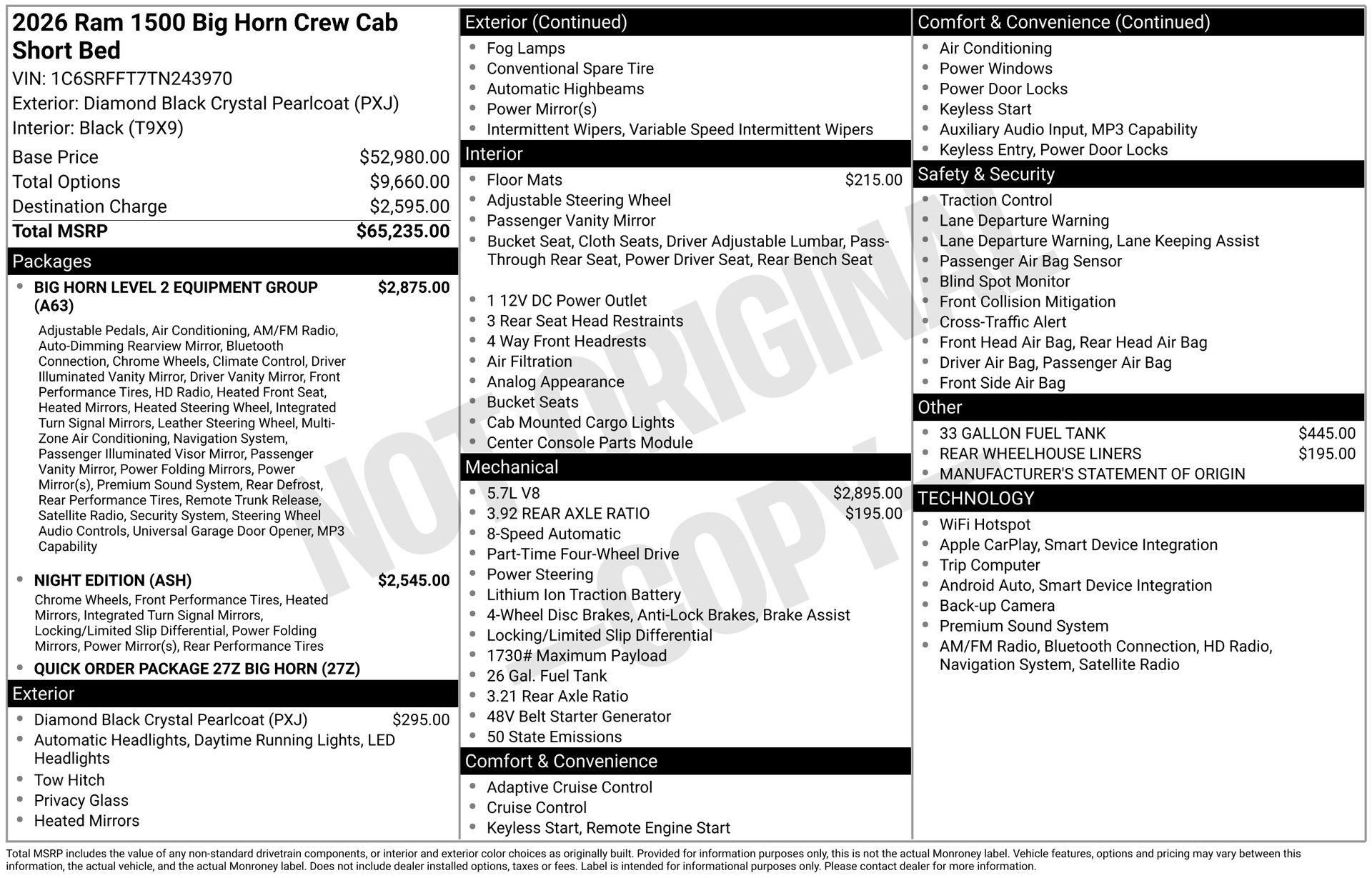 2026 RAM 1500 - Image 1