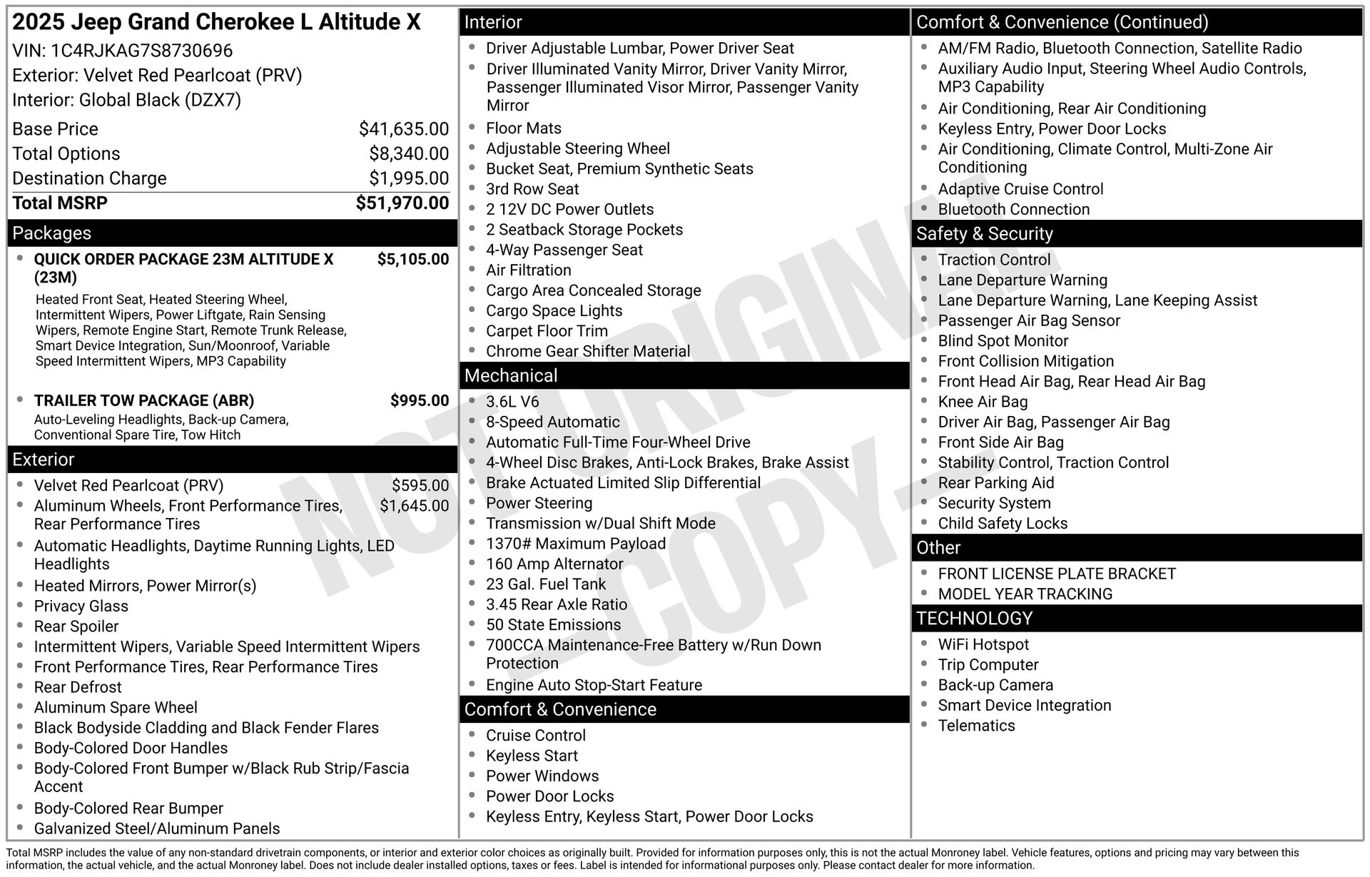 2025 JEEP GRAND CHEROKEE L - Image 1