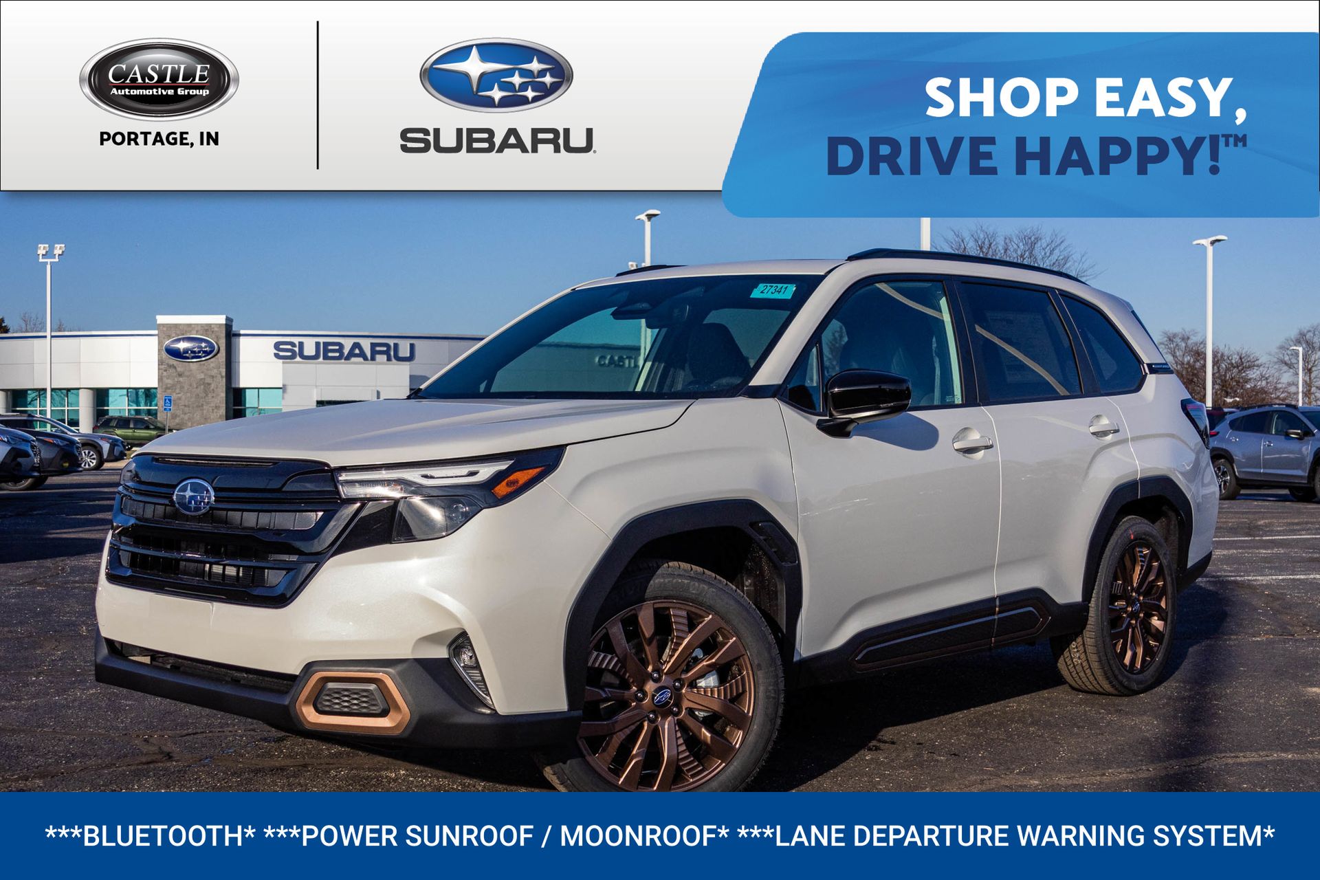 Crystal White Pearl 2026 Subaru Forester SUV / Crossover All-Wheel Drive Continuously Variable Transmission
