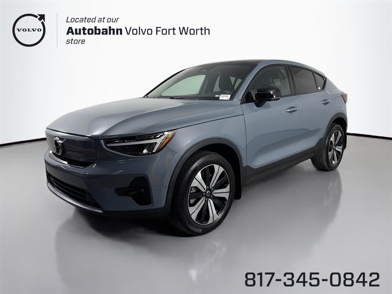 Thunder Gray Metallic 2023 Volvo C40 Recharge Twin Plus eAWD SUV / Crossover All-Wheel Drive 1-Speed Automatic