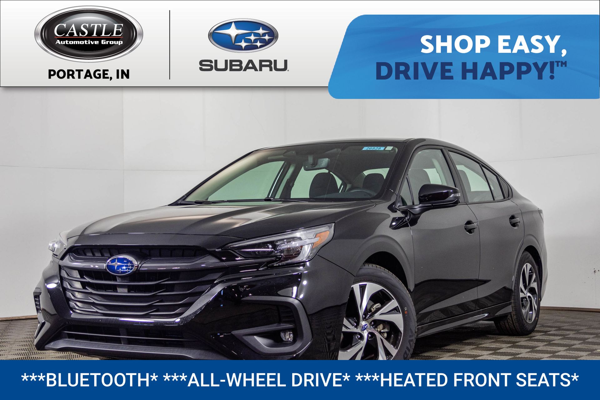 Crystal Black Silica 2025 Subaru Legacy Premium AWD Sedan All-Wheel Drive Continuously Variable Transmission