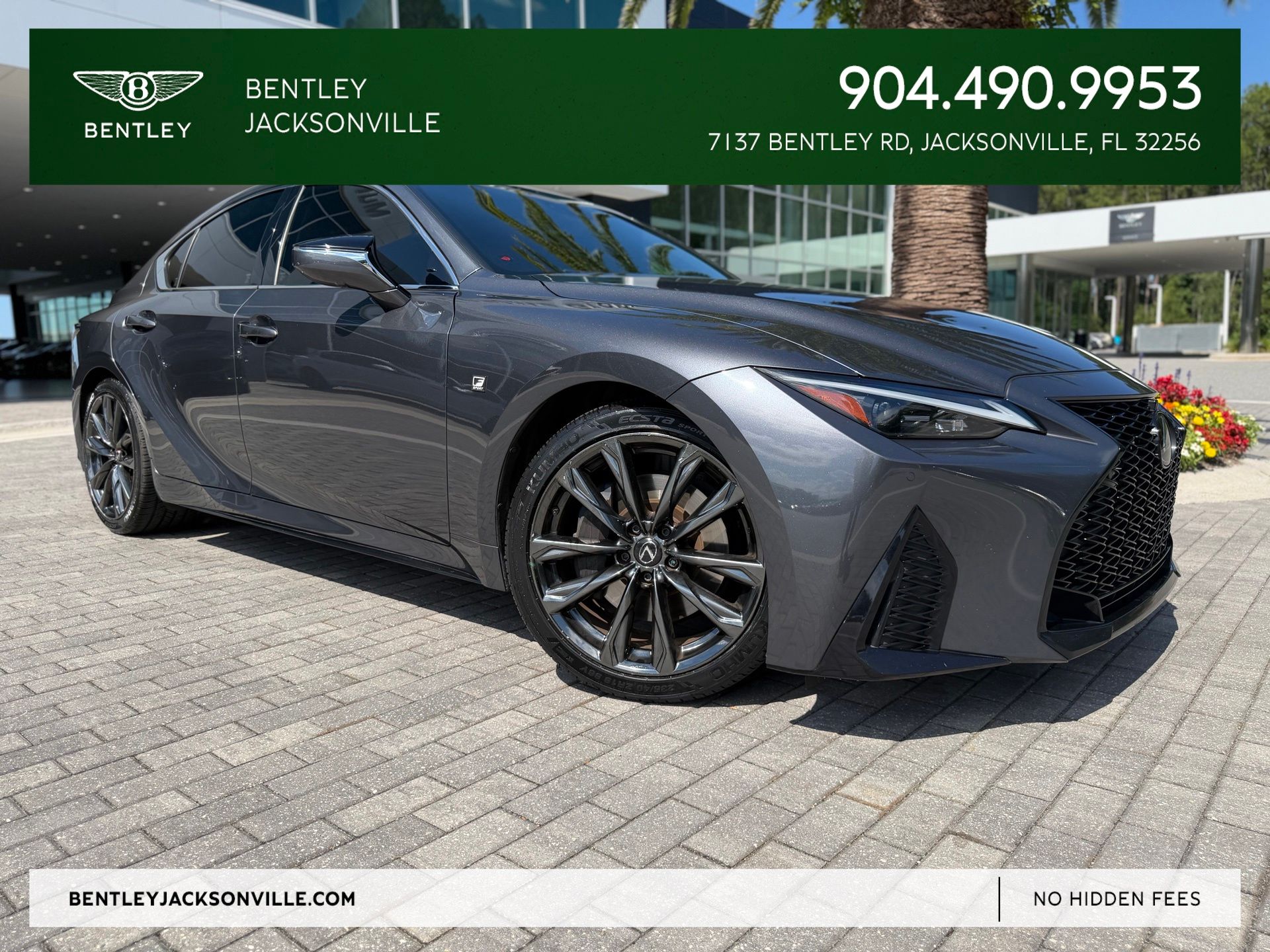 Gray 2023 Lexus IS 350 F Sport RWD Sedan Rear-Wheel Drive 8-Speed Automatic