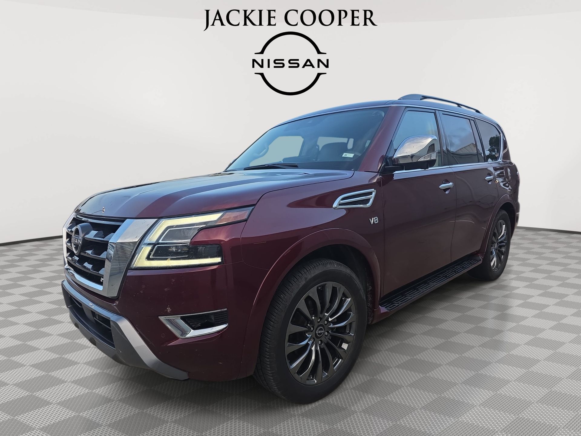 Red Pearl 2021 Nissan Armada SUV / Crossover Four-Wheel Drive 7-Speed Automatic