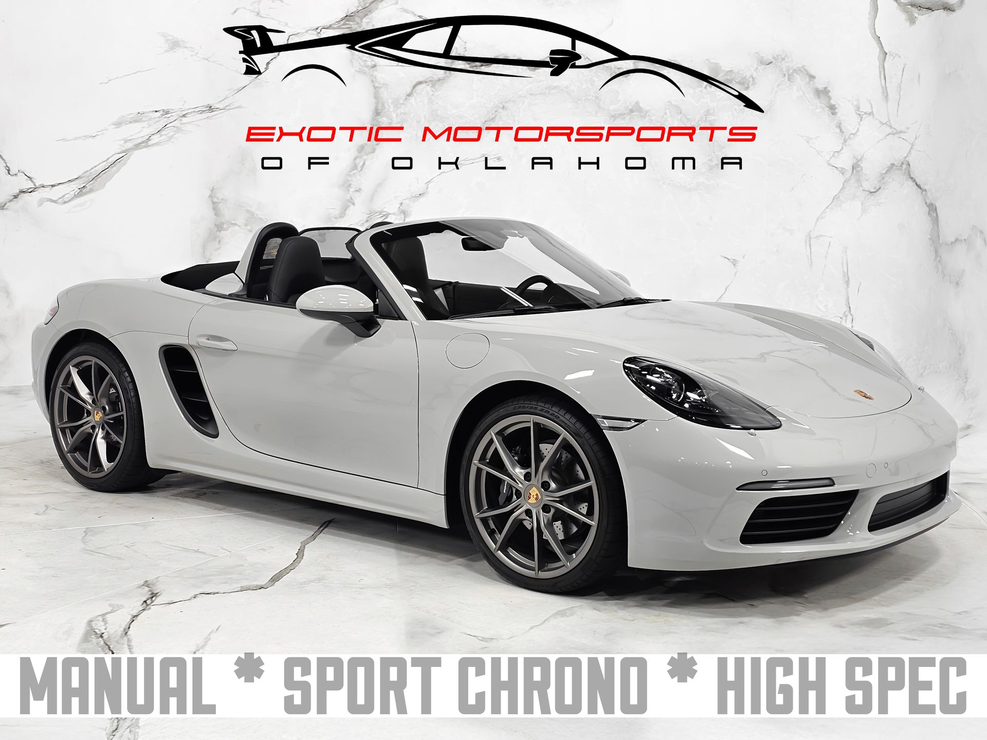 Chalk 2025 Porsche 718 Boxster Convertible 7-Speed Automatic