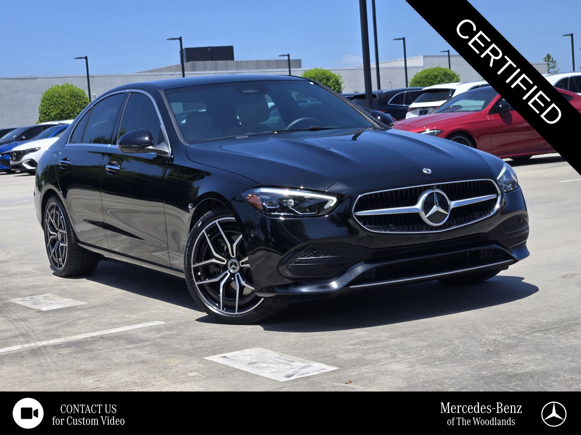 Black 2026 Mercedes-Benz C-Class Sedan Rear-Wheel Drive 9-Speed Automatic