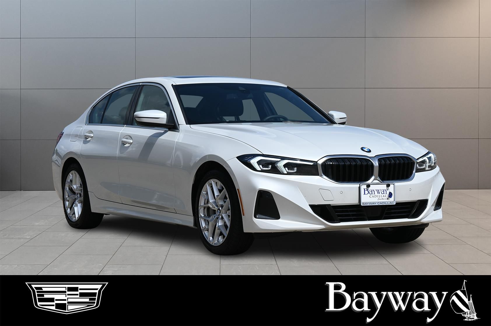 2026 BMW 3 Series 330i White at North Houston Mitsubishi