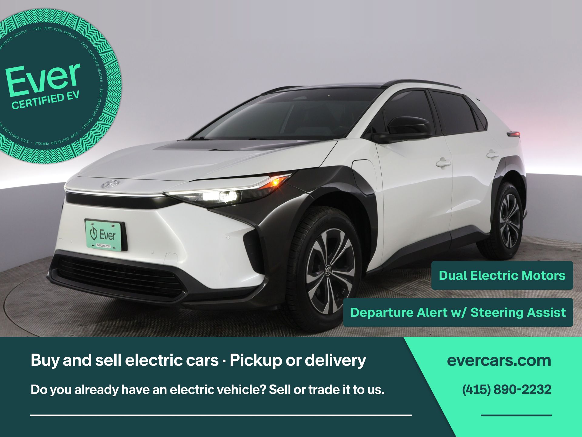 Pearl 2023 Toyota bZ4X XLE AWD SUV / Crossover All-Wheel Drive Automatic