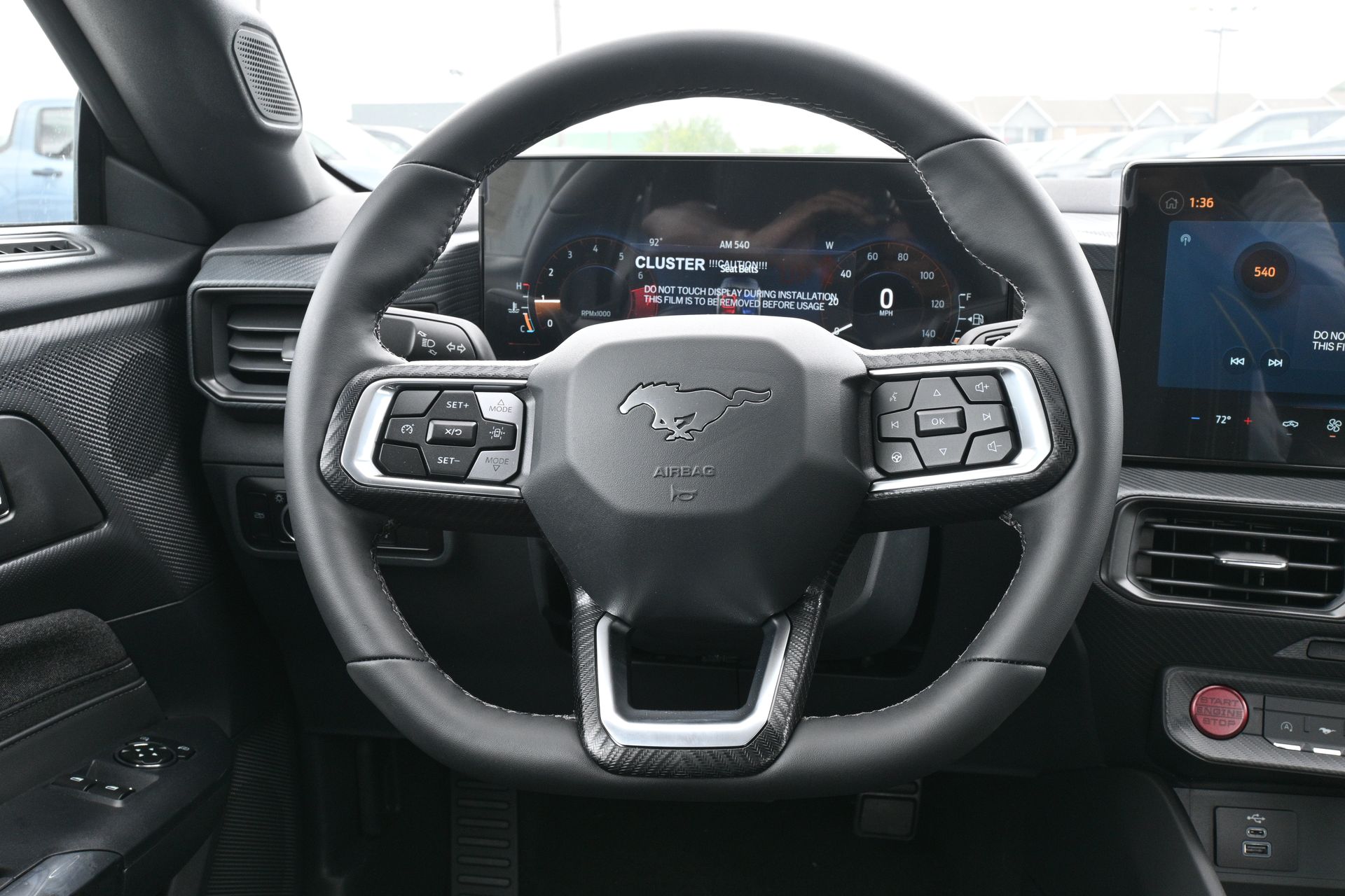 2026 Ford Mustang EcoBoost White at Wharton Ford