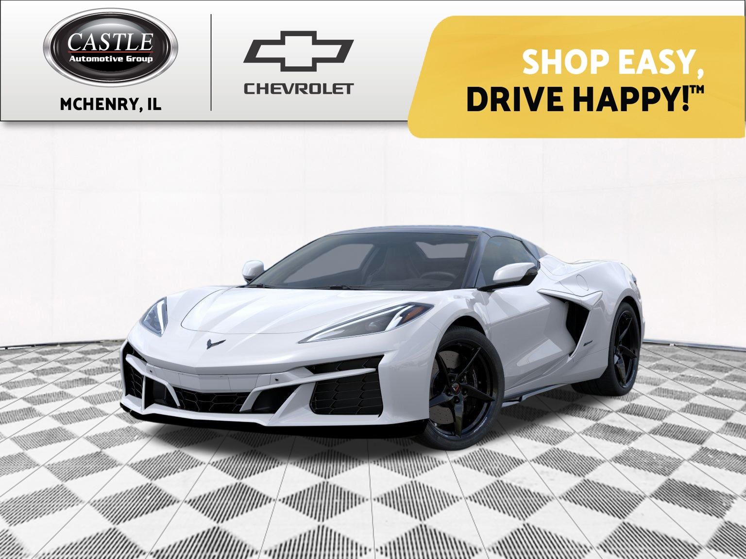 Arctic White 2026 Chevrolet Corvette E-Ray Convertible AWD with 2LZ Convertible All-Wheel Drive 8-Speed Dual Clutch