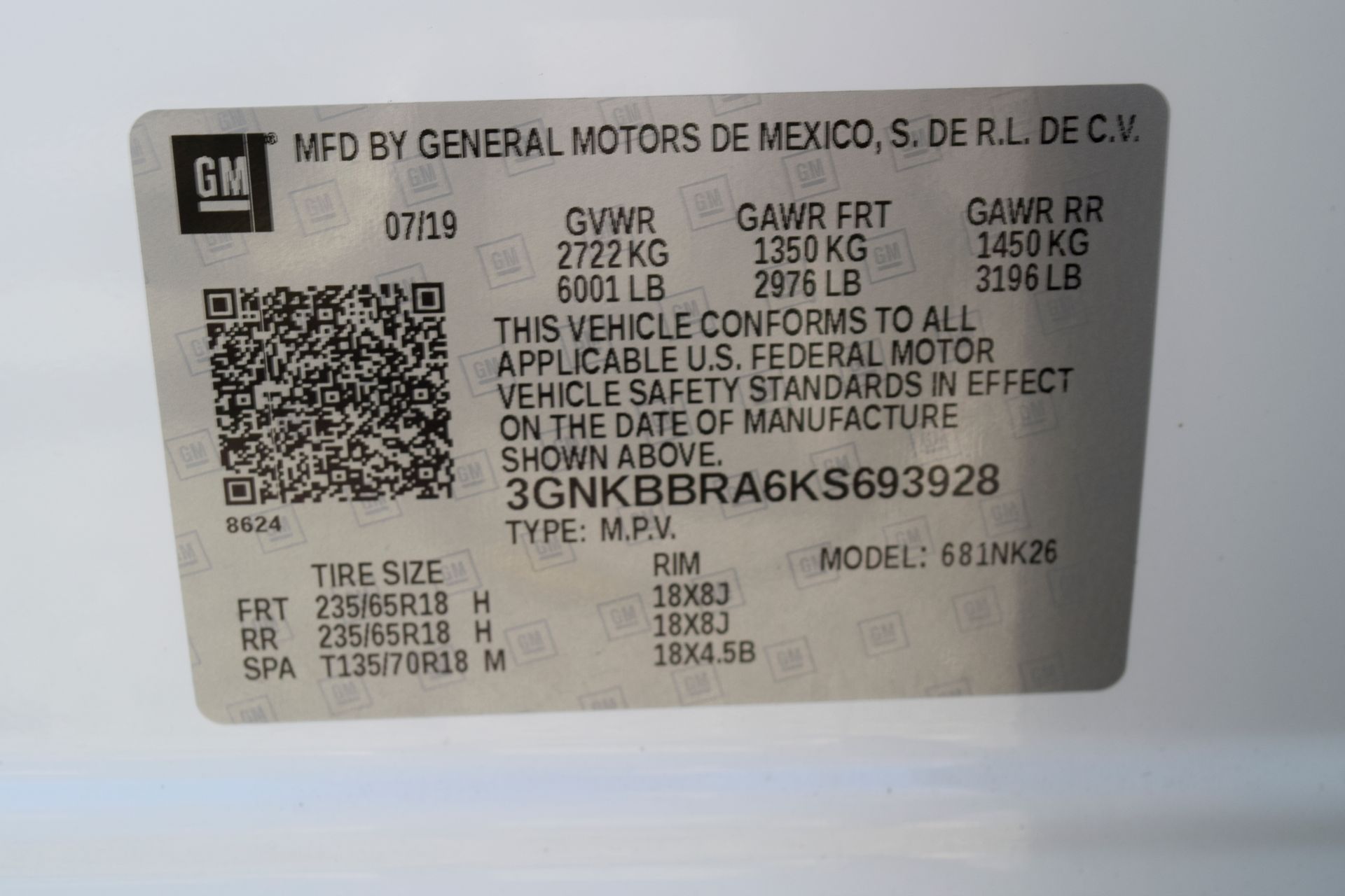 2019 Chevrolet Blazer Base White at Classic Elite Chevrolet Hwy 6