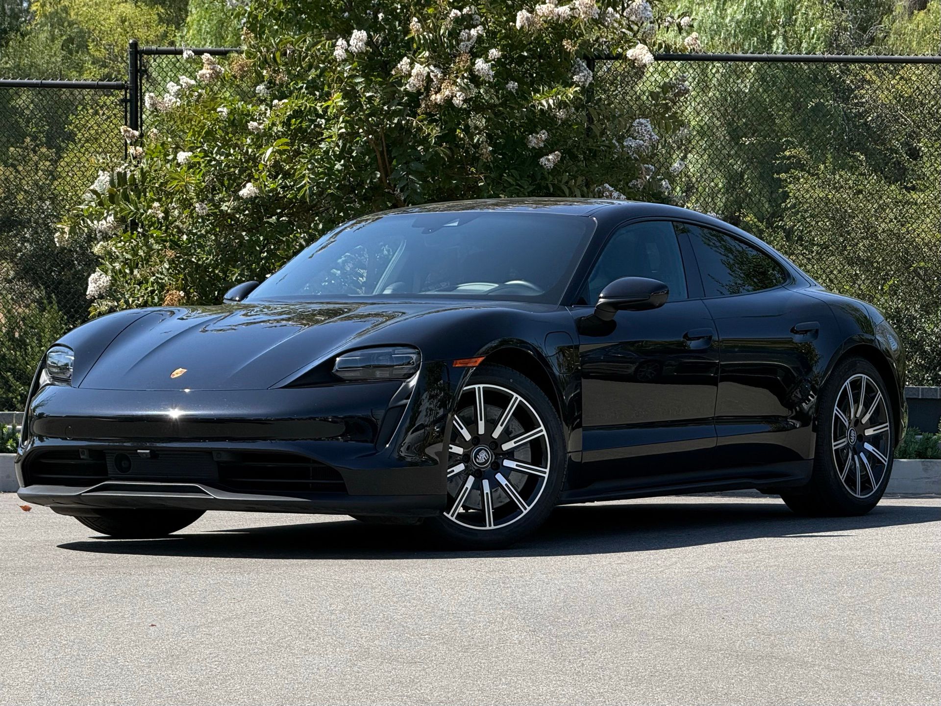 Jet Black 2024 Porsche Taycan Sedan RWD Sedan Rear-Wheel Drive 2-Speed Automatic