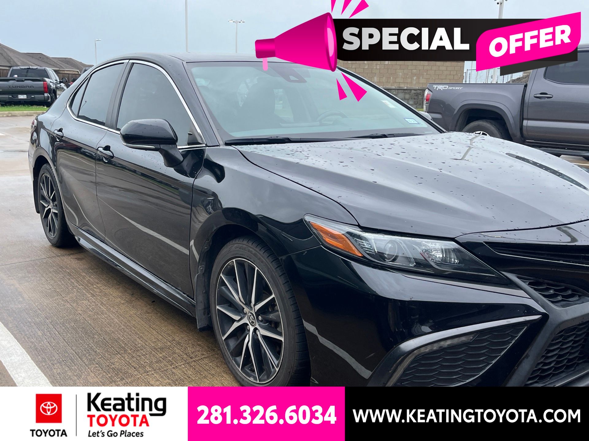 Midnight Black Metallic 2023 Toyota Camry Sedan Front-Wheel Drive 8-Speed Automatic