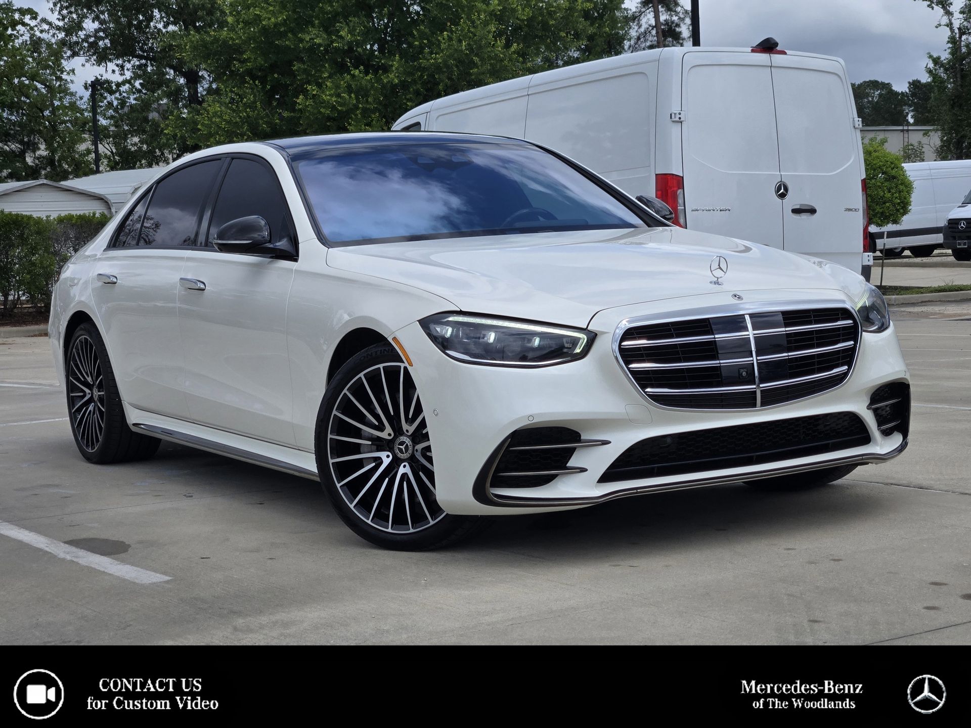 MANUFAKTUR Diamond White 2023 Mercedes-Benz S-Class S 580 4MATIC AWD Sedan All-Wheel Drive 9-Speed Automatic