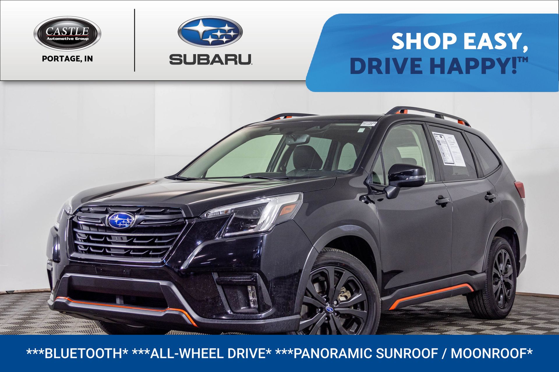 Crystal Black Silica 2022 Subaru Forester SUV / Crossover All-Wheel Drive Continuously Variable Transmission