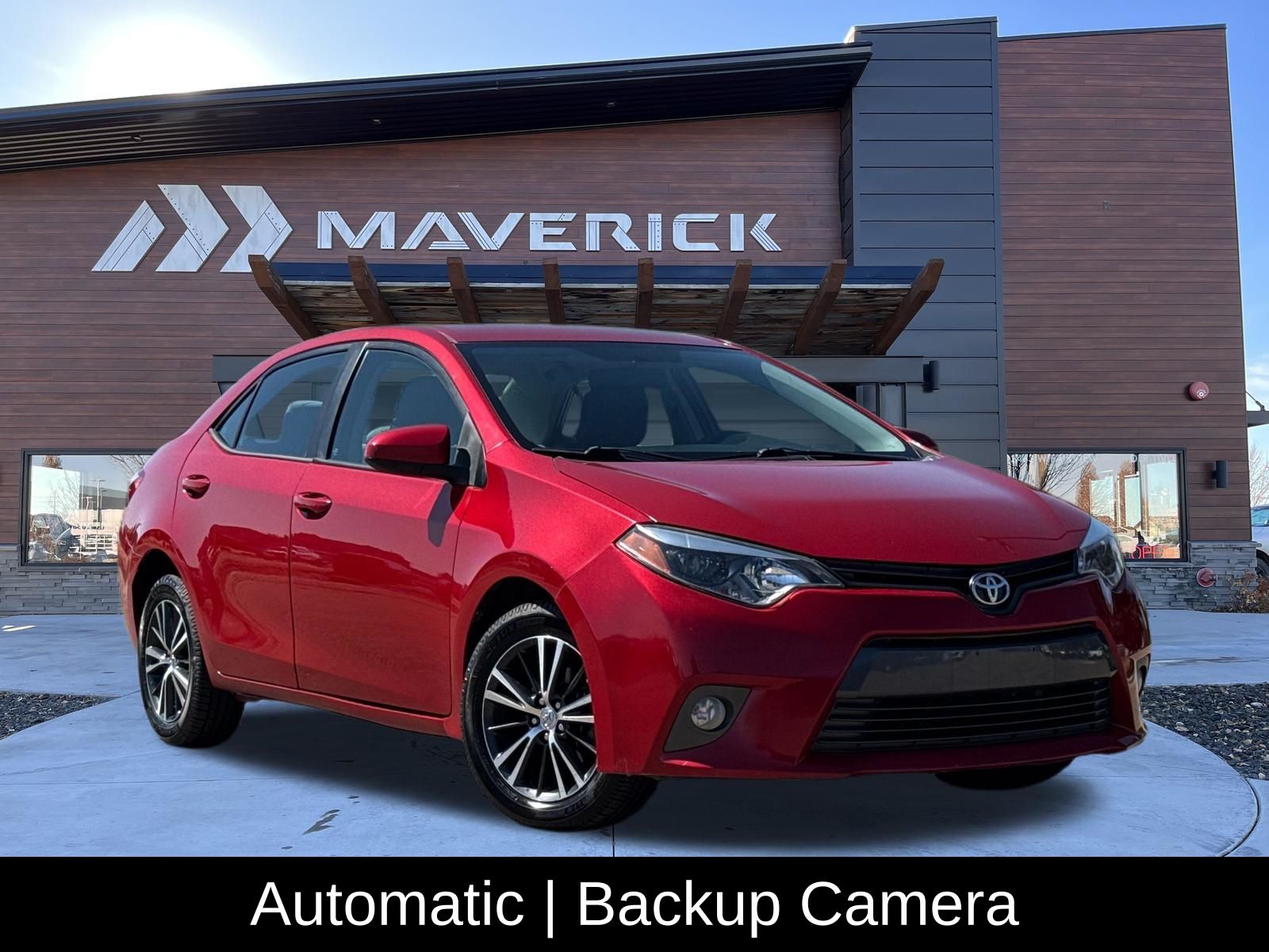 Absolutely Red 2016 Toyota Corolla Sedan Front-Wheel Drive Continuously Variable Transmission
