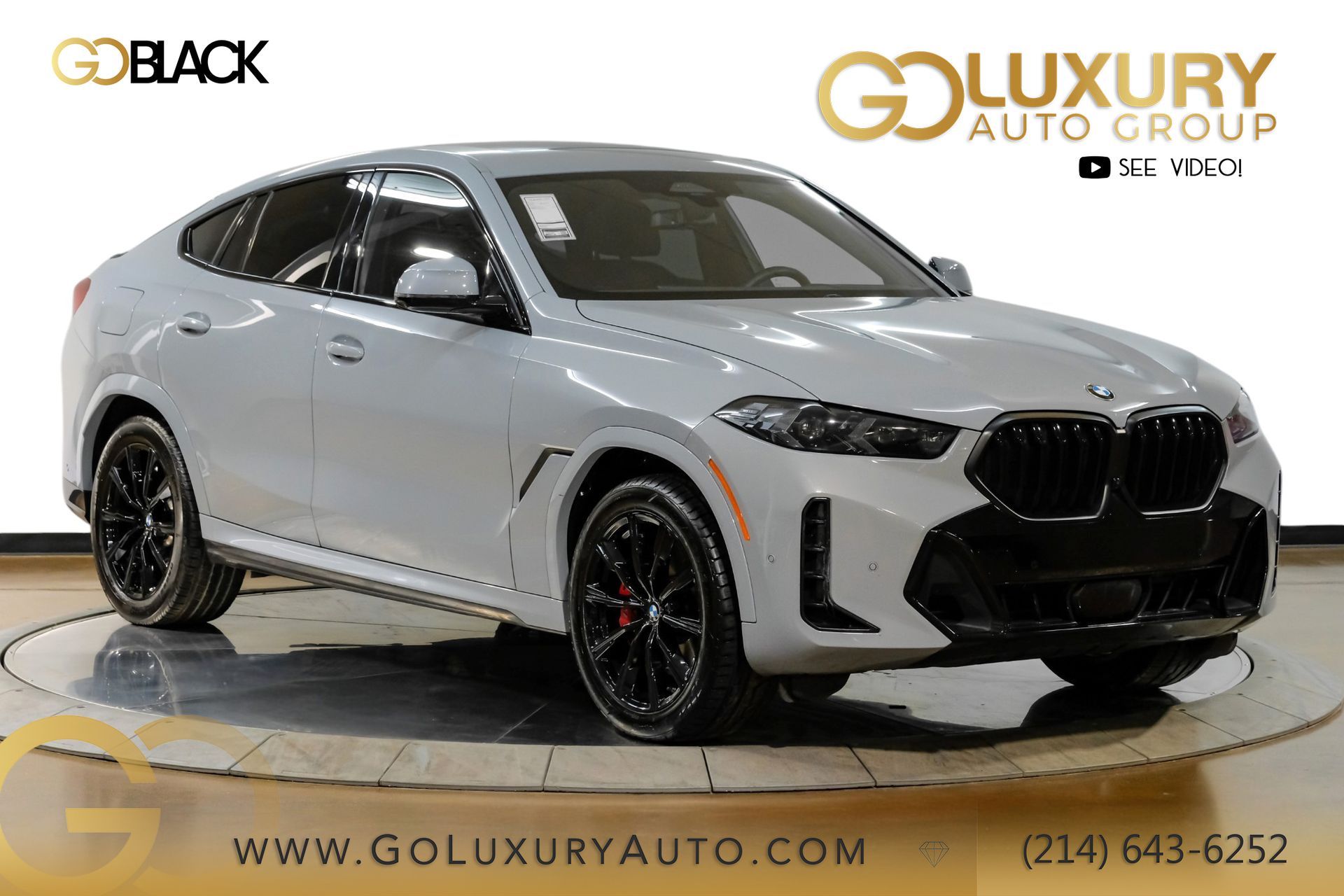 Gray Metallic 2025 BMW X6 SUV / Crossover All-Wheel Drive 8-Speed Automatic