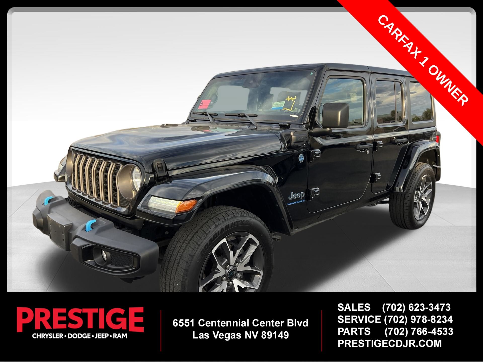 Black Clearcoat 2024 Jeep Wrangler 4xe SUV / Crossover Four-Wheel Drive 8-Speed Automatic