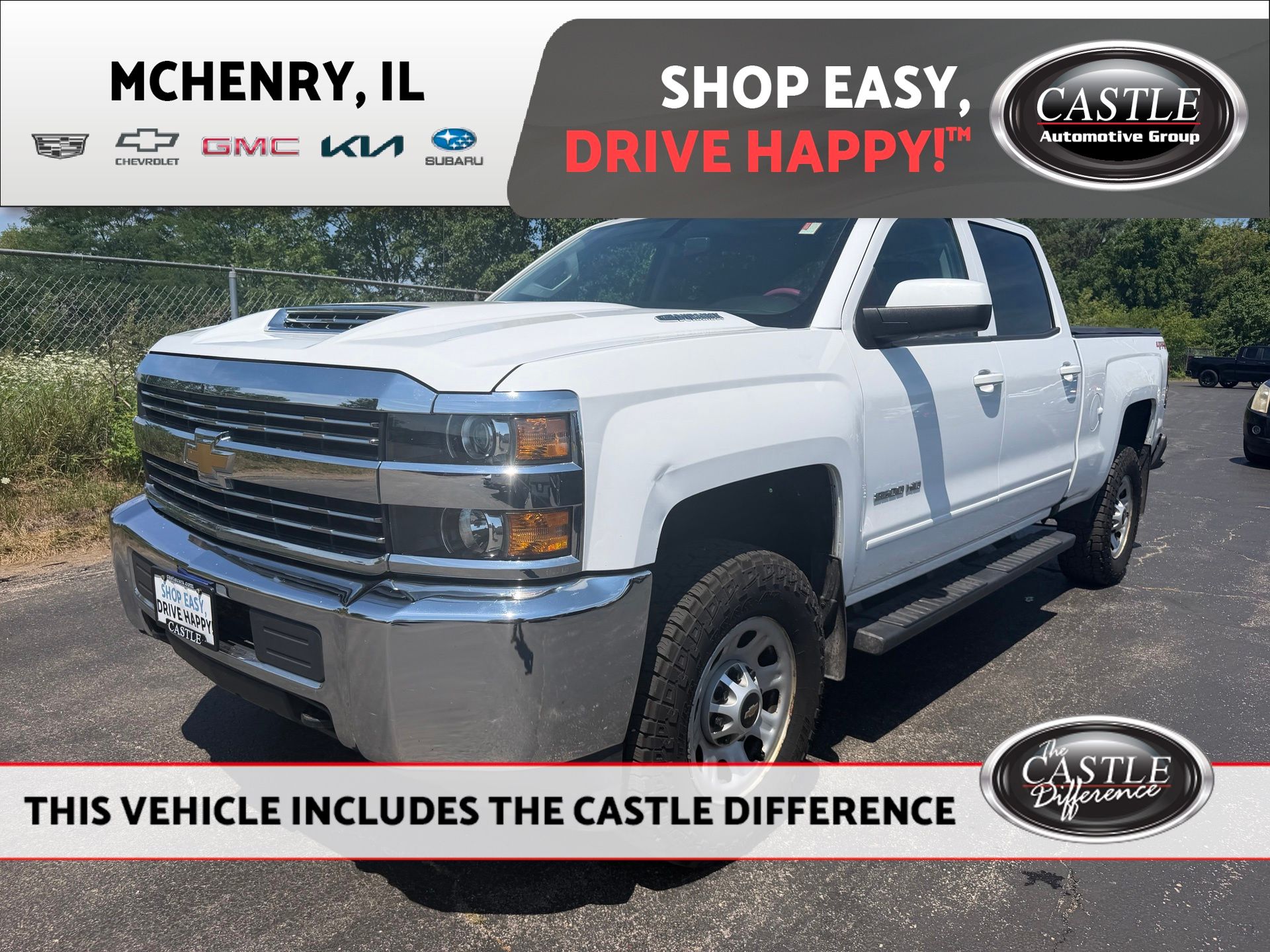 Summit White 2018 Chevrolet Silverado 2500HD Pickup Truck Four-Wheel Drive 6-Speed Automatic