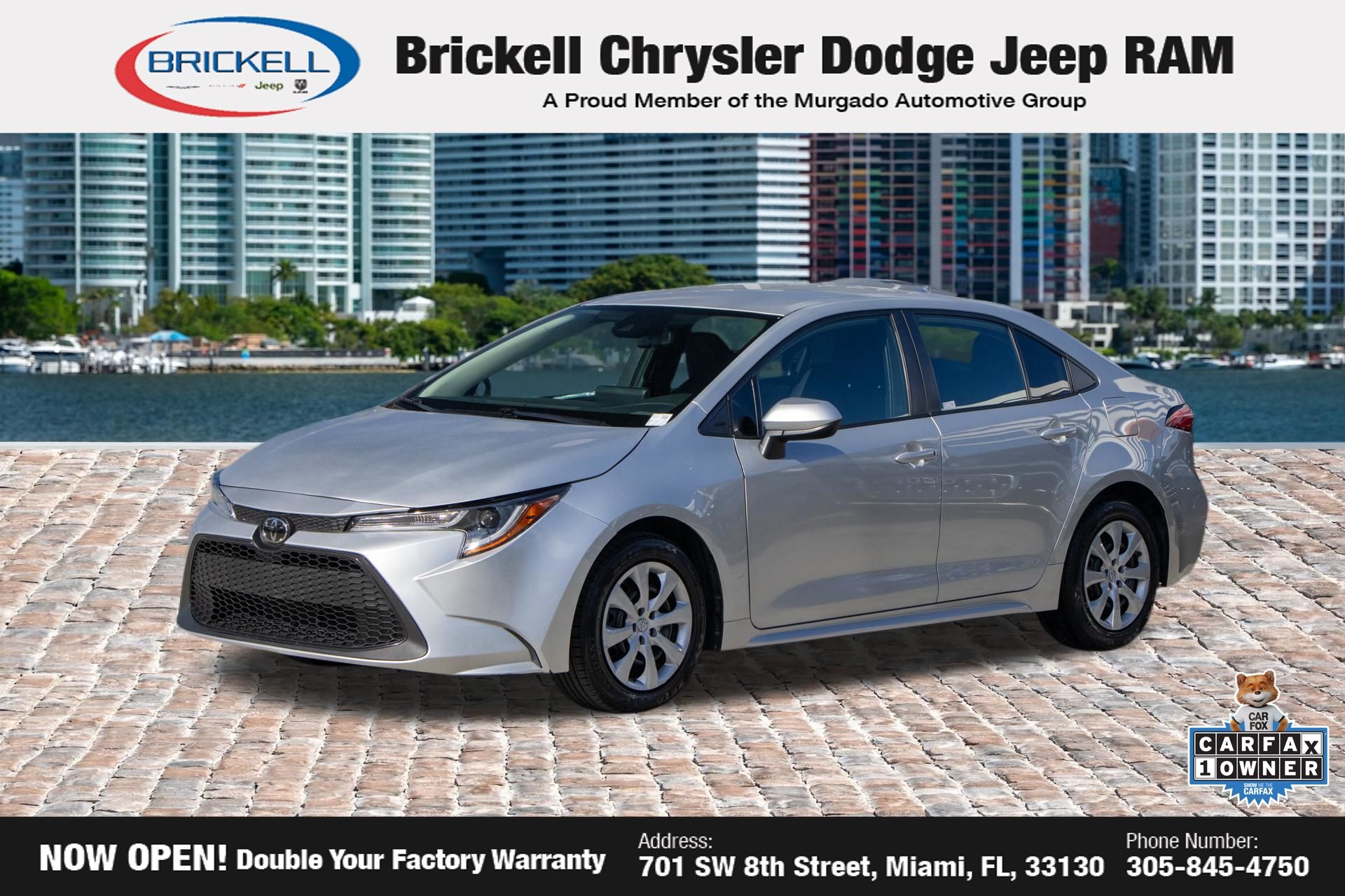 Classic Silver Metallic 2022 Toyota Corolla LE FWD Sedan Front-Wheel Drive Continuously Variable Transmission