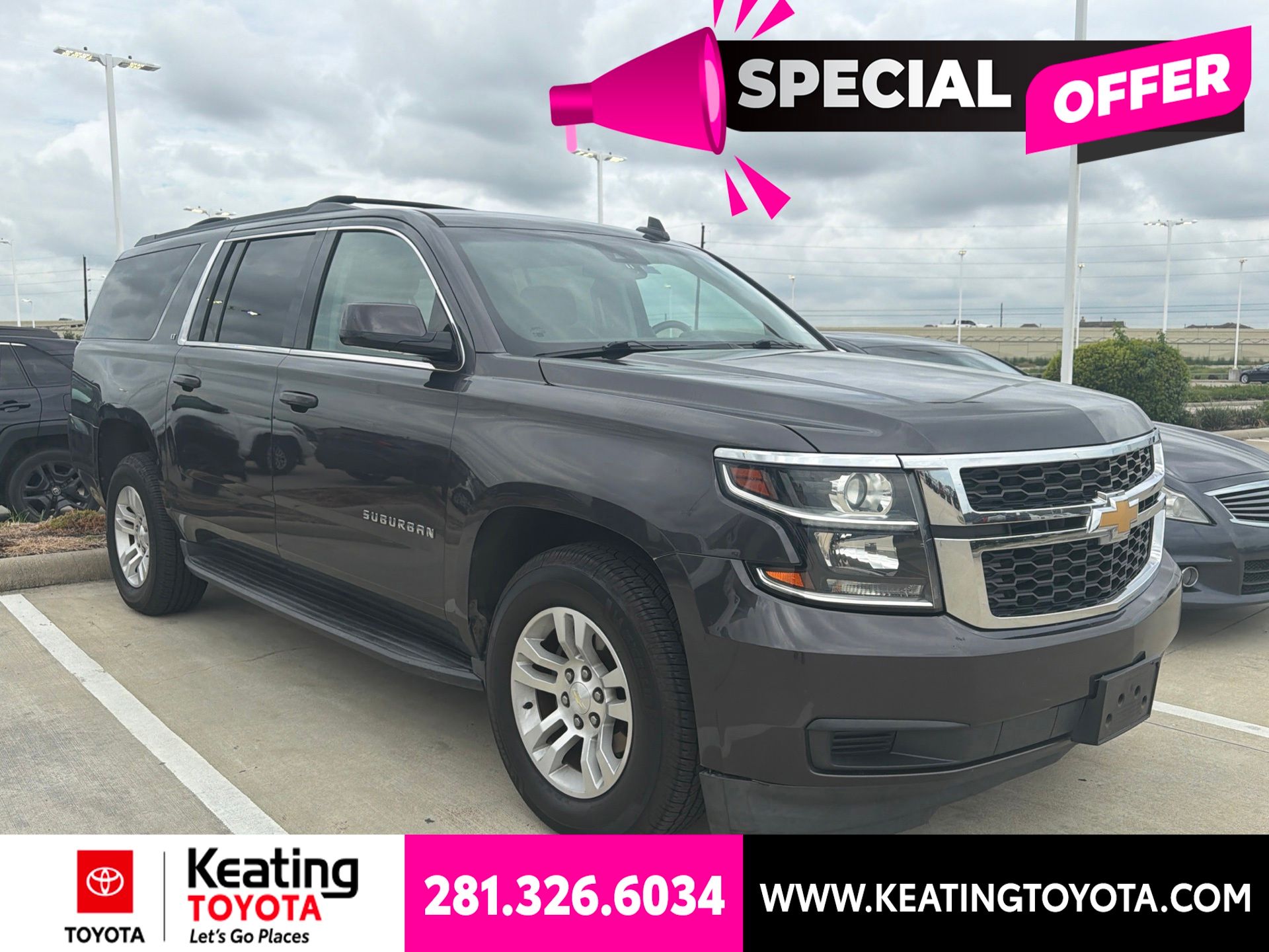 Gray (Tungsten Metallic) 2018 Chevrolet Suburban SUV / Crossover 4X2 6-Speed Automatic Overdrive