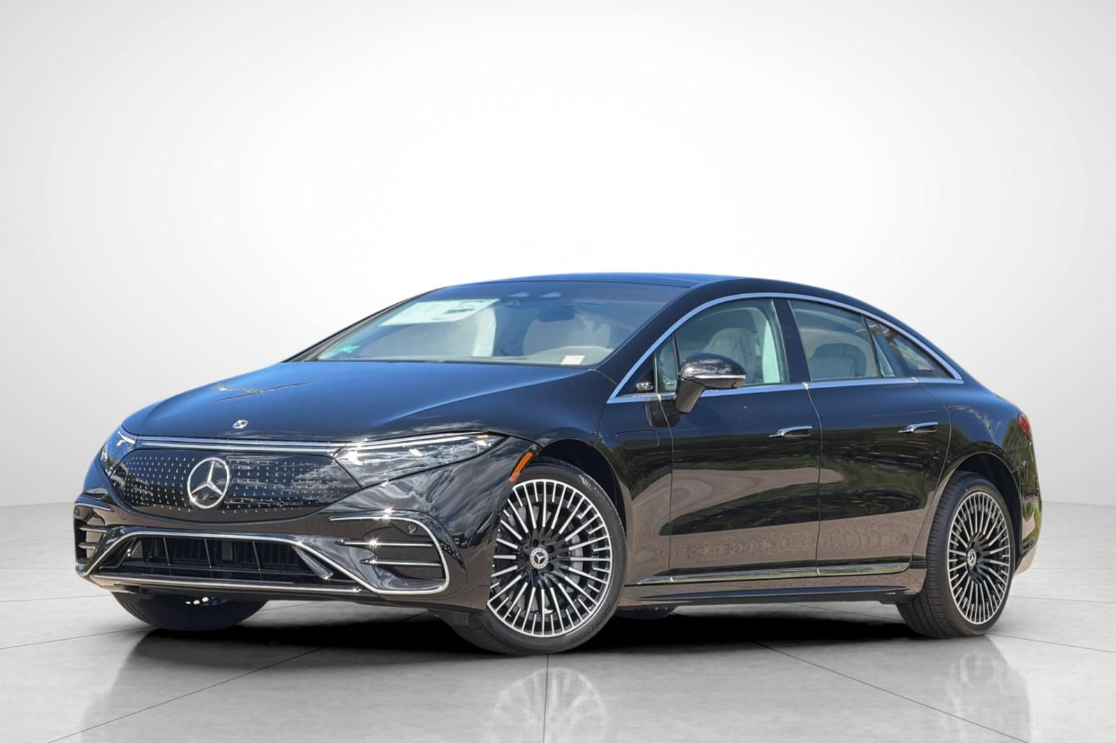 Obsidian Black Metallic 2026 Mercedes-Benz EQS Sedan All-Wheel Drive 1-Speed Automatic