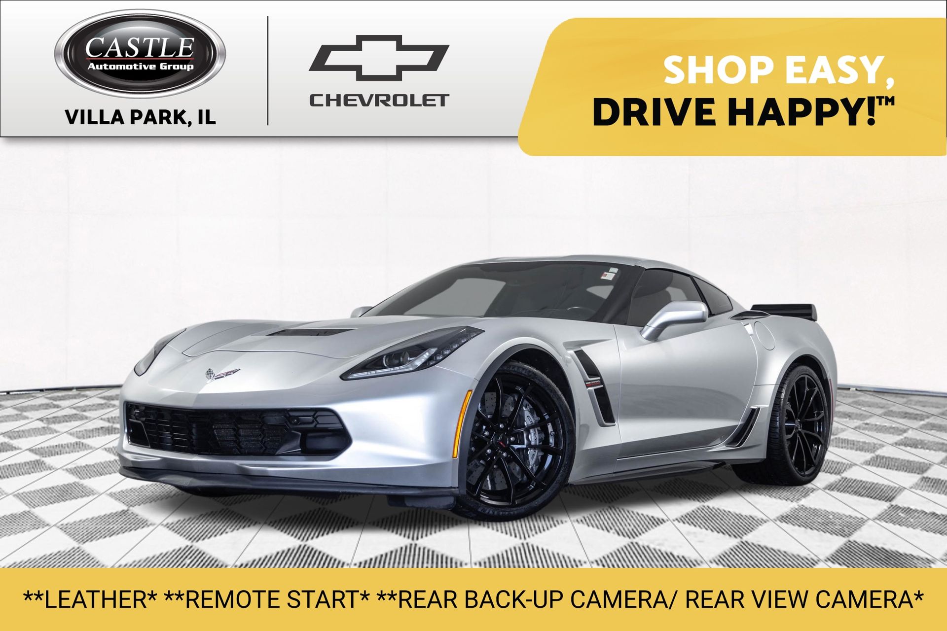 Blade Silver Metallic 2018 Chevrolet Corvette Coupe Rear-Wheel Drive 8-Speed Automatic