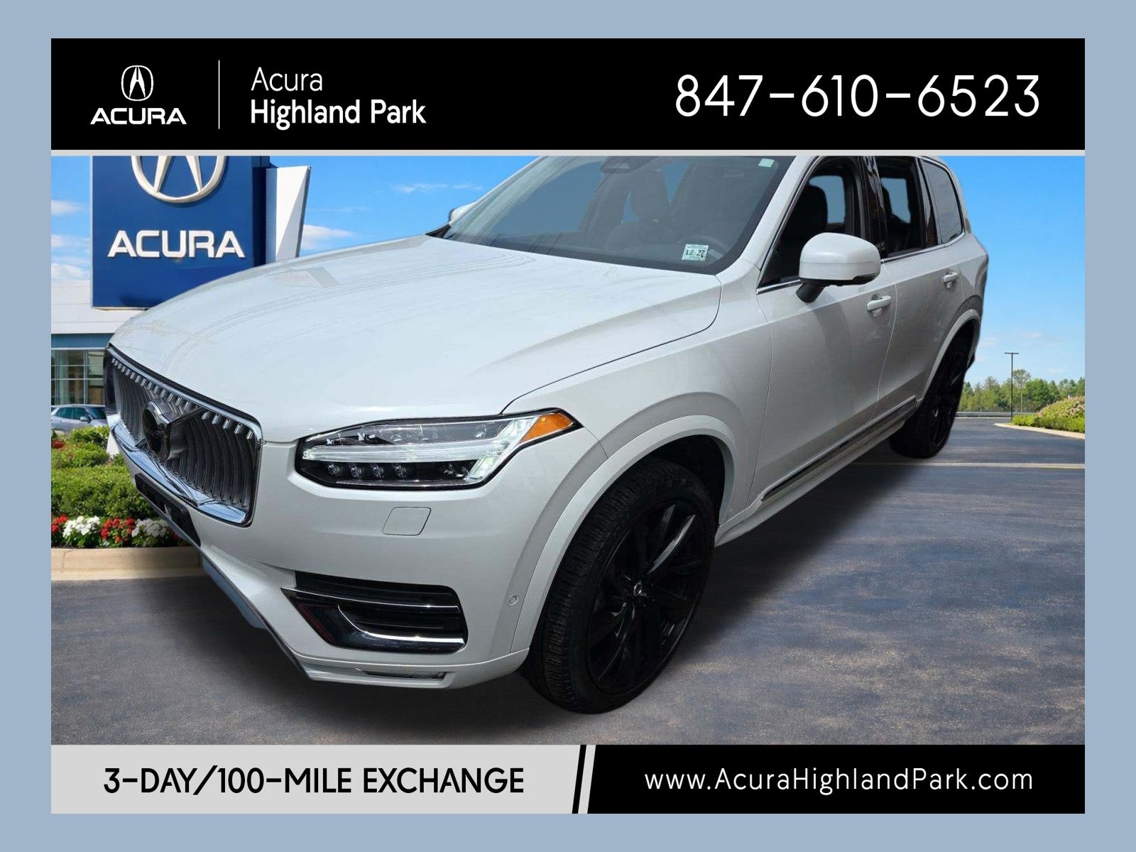 Crystal White Metallic 2023 Volvo XC90 SUV / Crossover All-Wheel Drive Automatic