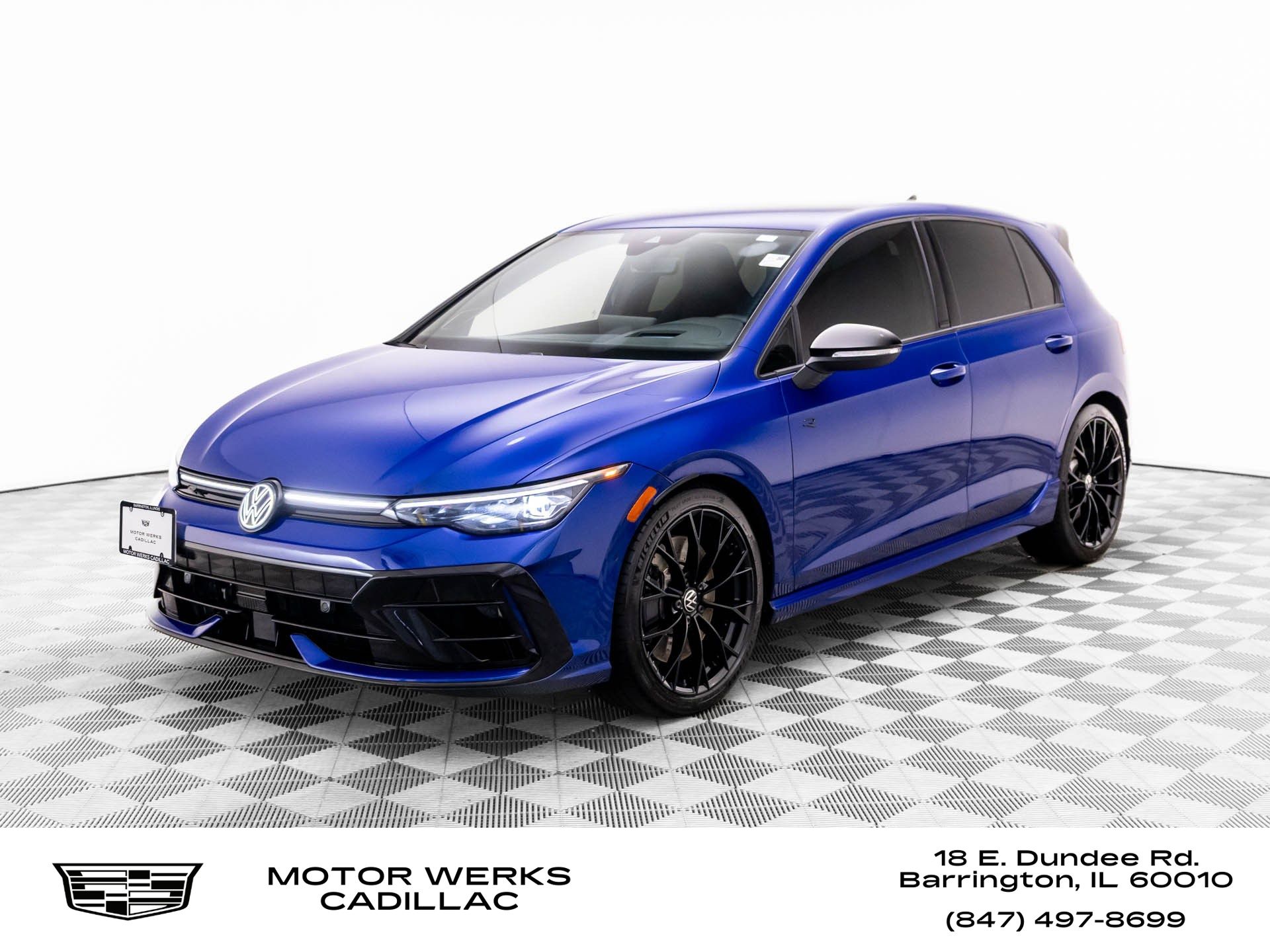 Blue 2025 Volkswagen Golf R Hatchback All-Wheel Drive 7-Speed Dual Clutch
