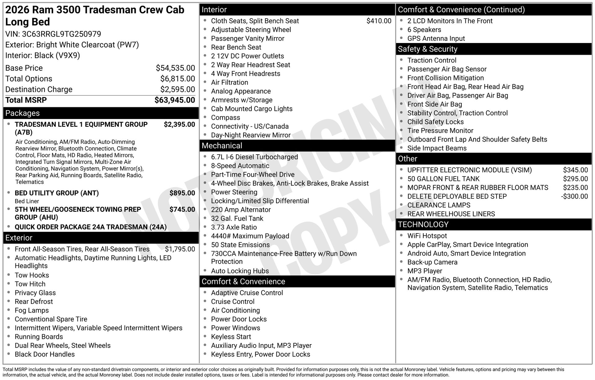2026 RAM 3500 - Image 1