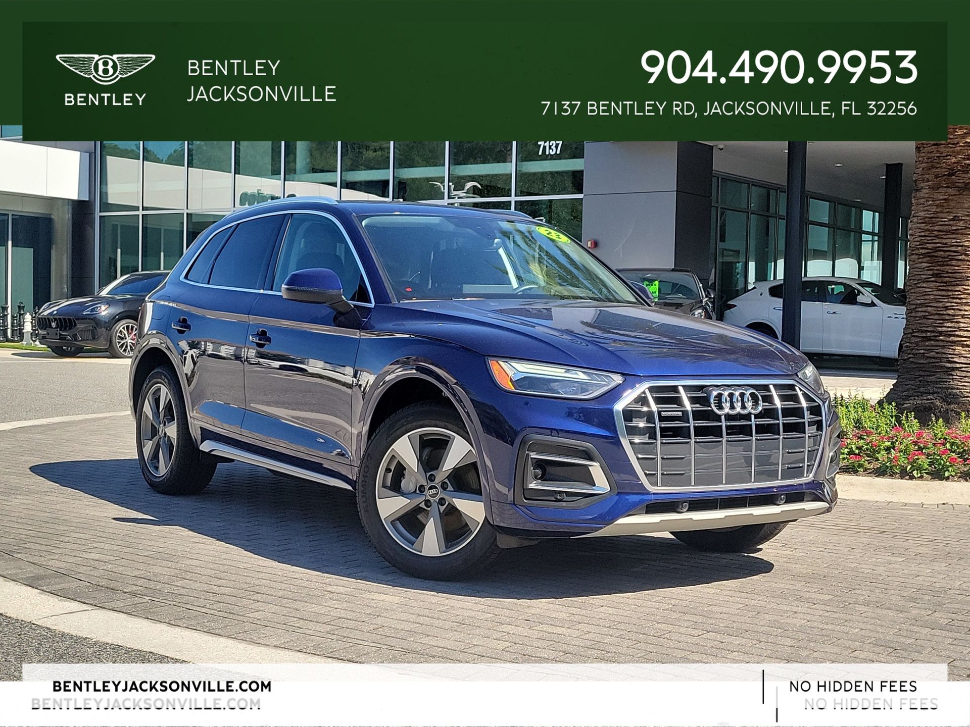 Blue Metallic 2023 Audi Q5 SUV / Crossover All-Wheel Drive 7-Speed Automatic