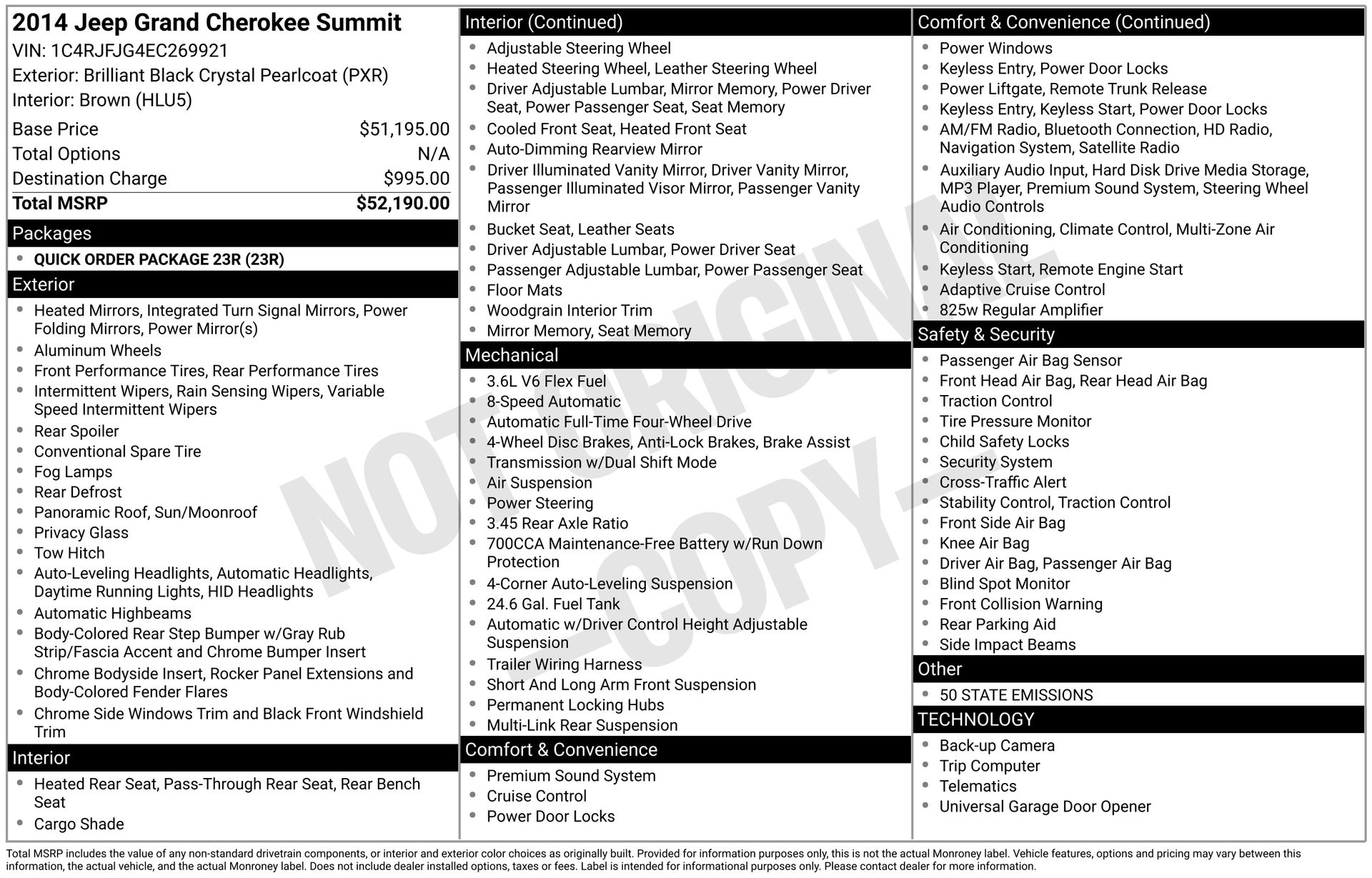 2014 JEEP GRAND CHEROKEE - Image 3