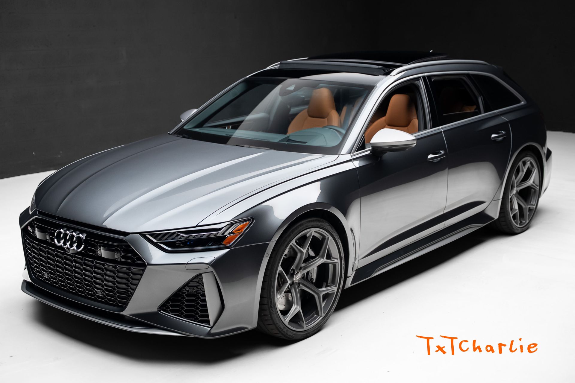 Gray 2025 Audi RS 6 Avant Wagon All-Wheel Drive 8-Speed Automatic