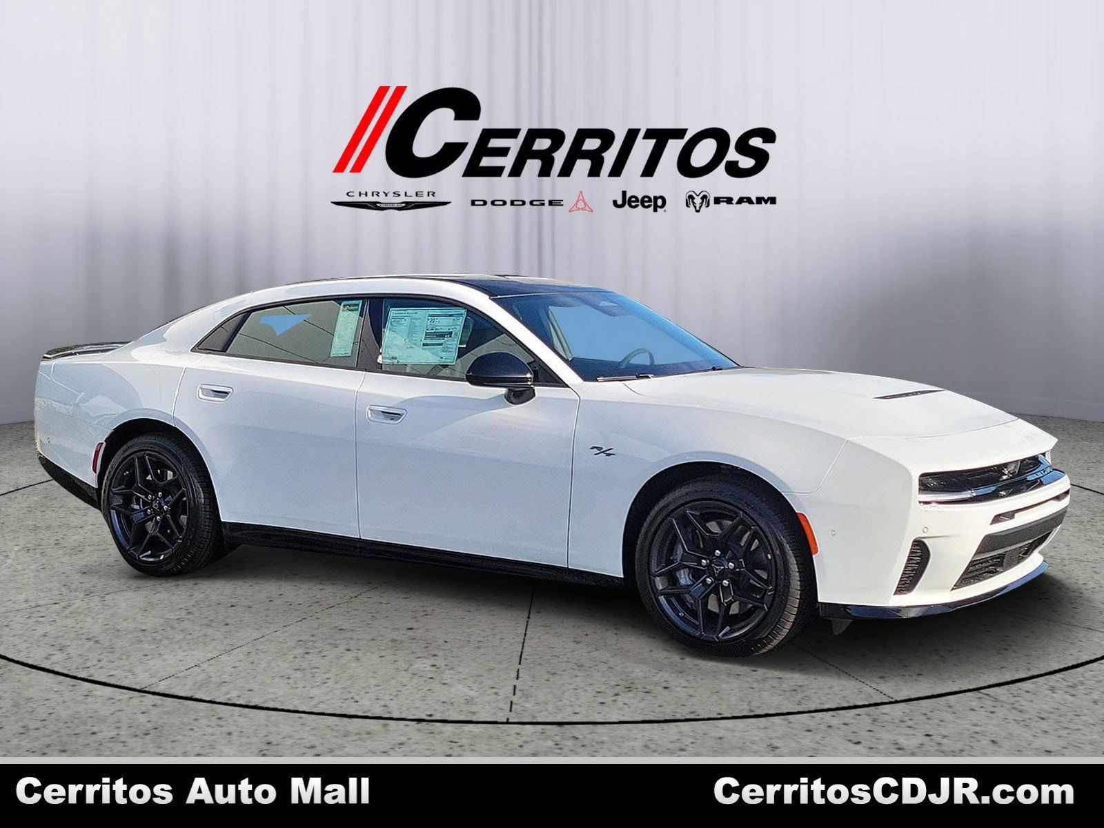 Bright White Clearcoat 2026 Dodge Charger Sedan All-Wheel Drive 8-Speed Automatic