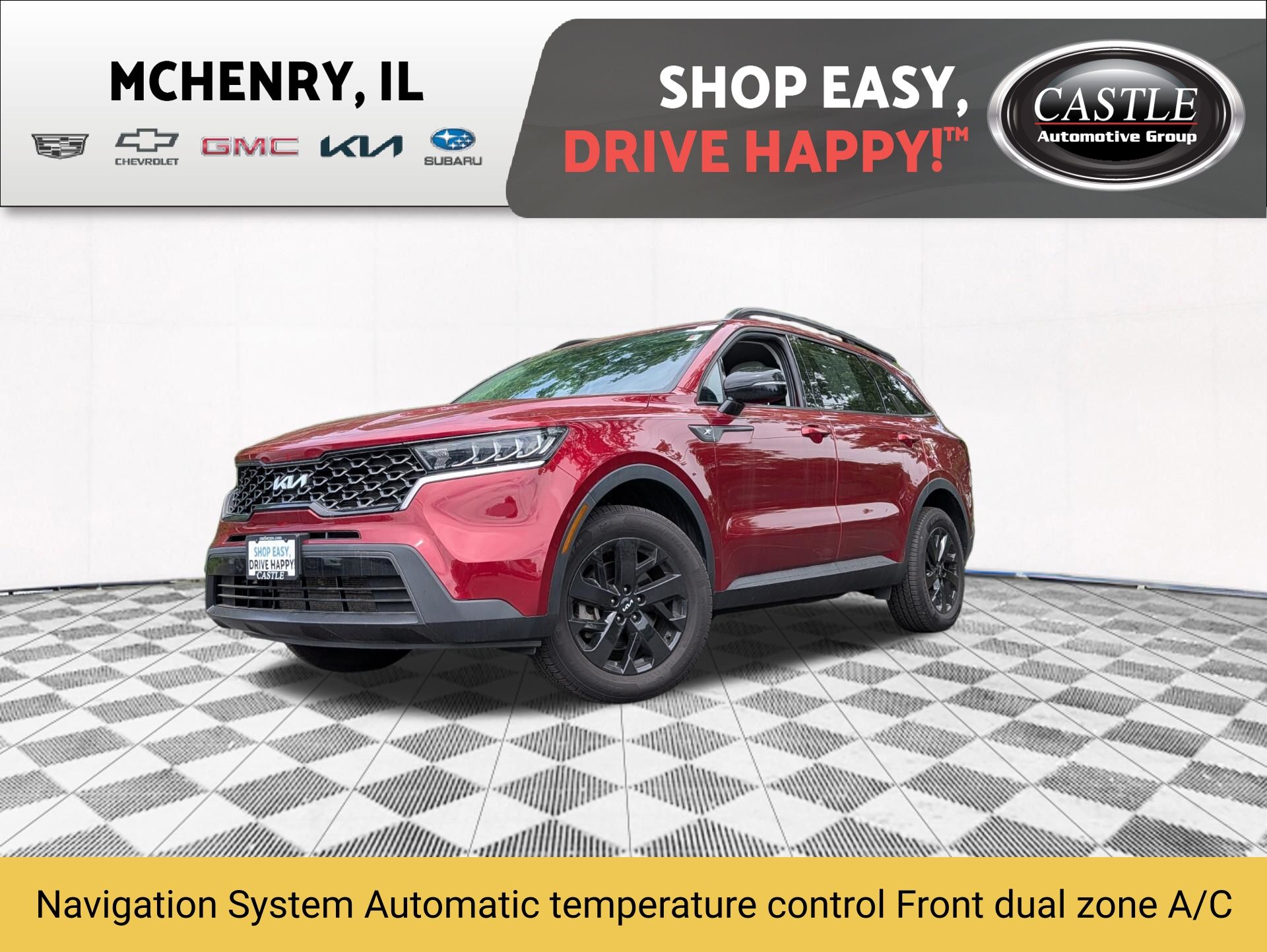 Passion Red Tintcoat 2022 Kia Sorento SUV / Crossover All-Wheel Drive 8-Speed Automatic