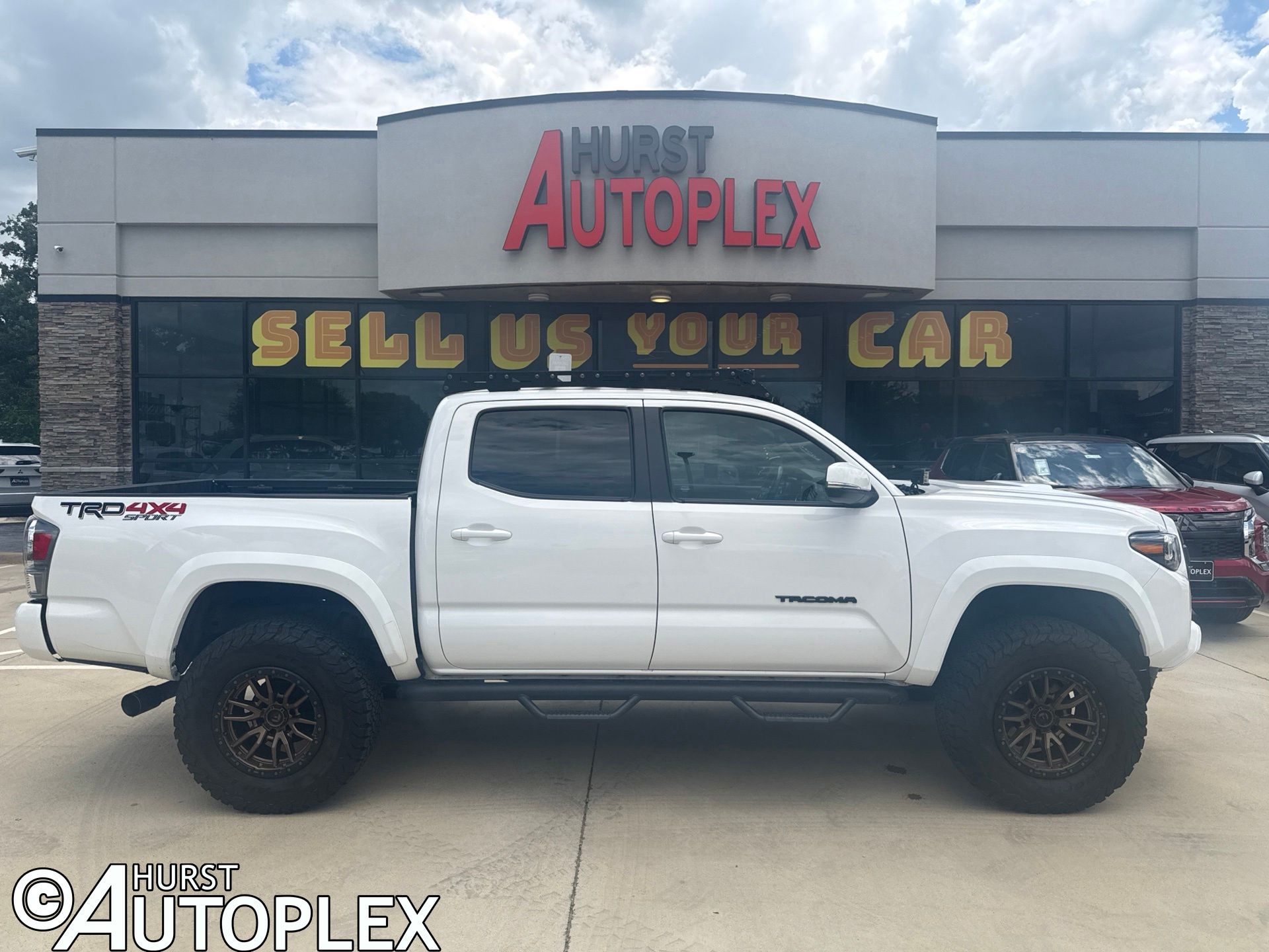 White 2022 Toyota Tacoma Pickup Truck Four-Wheel Drive 6-Speed Manual