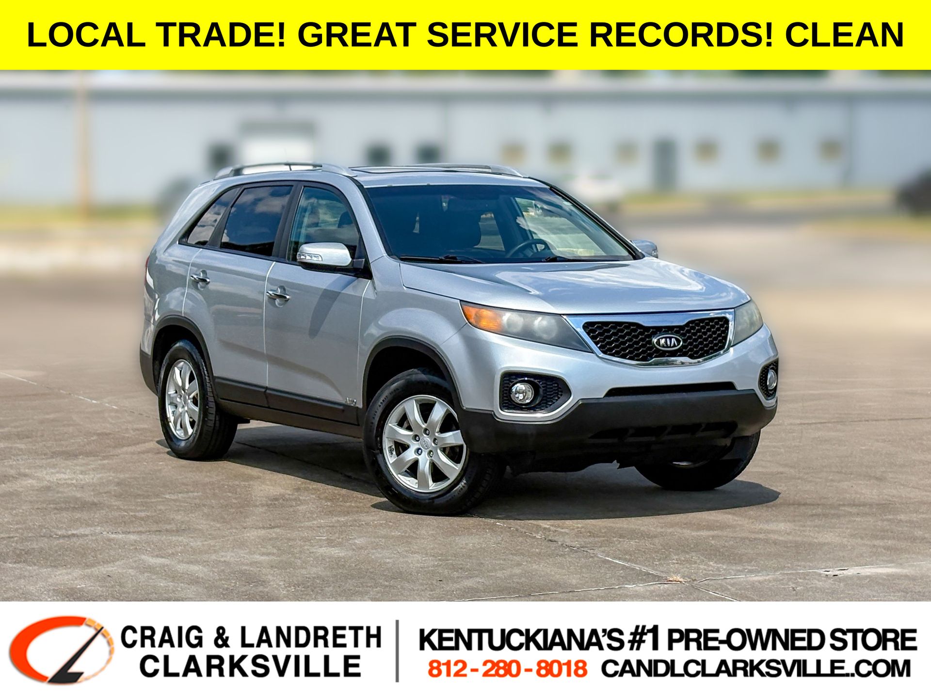Bright Silver 2012 Kia Sorento SUV / Crossover All-Wheel Drive 6-Speed Automatic