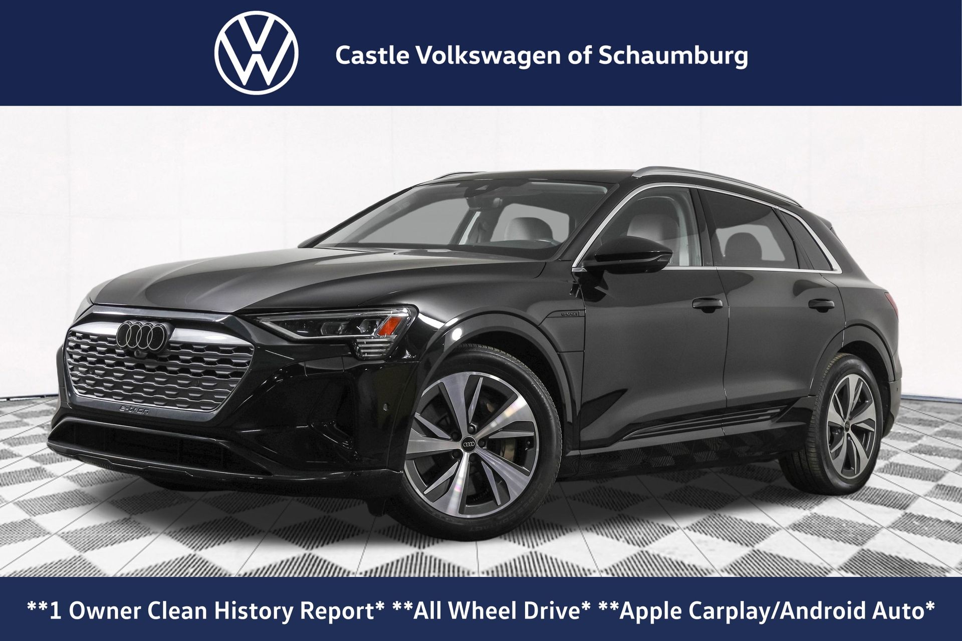 Mythos Black Metallic 2024 Audi Q8 e-tron quattro Premium Plus AWD SUV / Crossover All-Wheel Drive Automatic