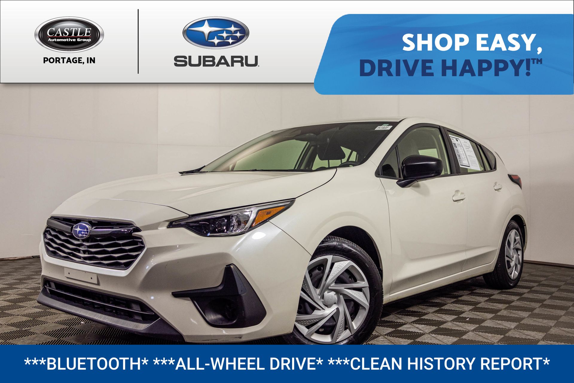 Crystal White Pearl 2024 Subaru Impreza AWD Wagon All-Wheel Drive Continuously Variable Transmission