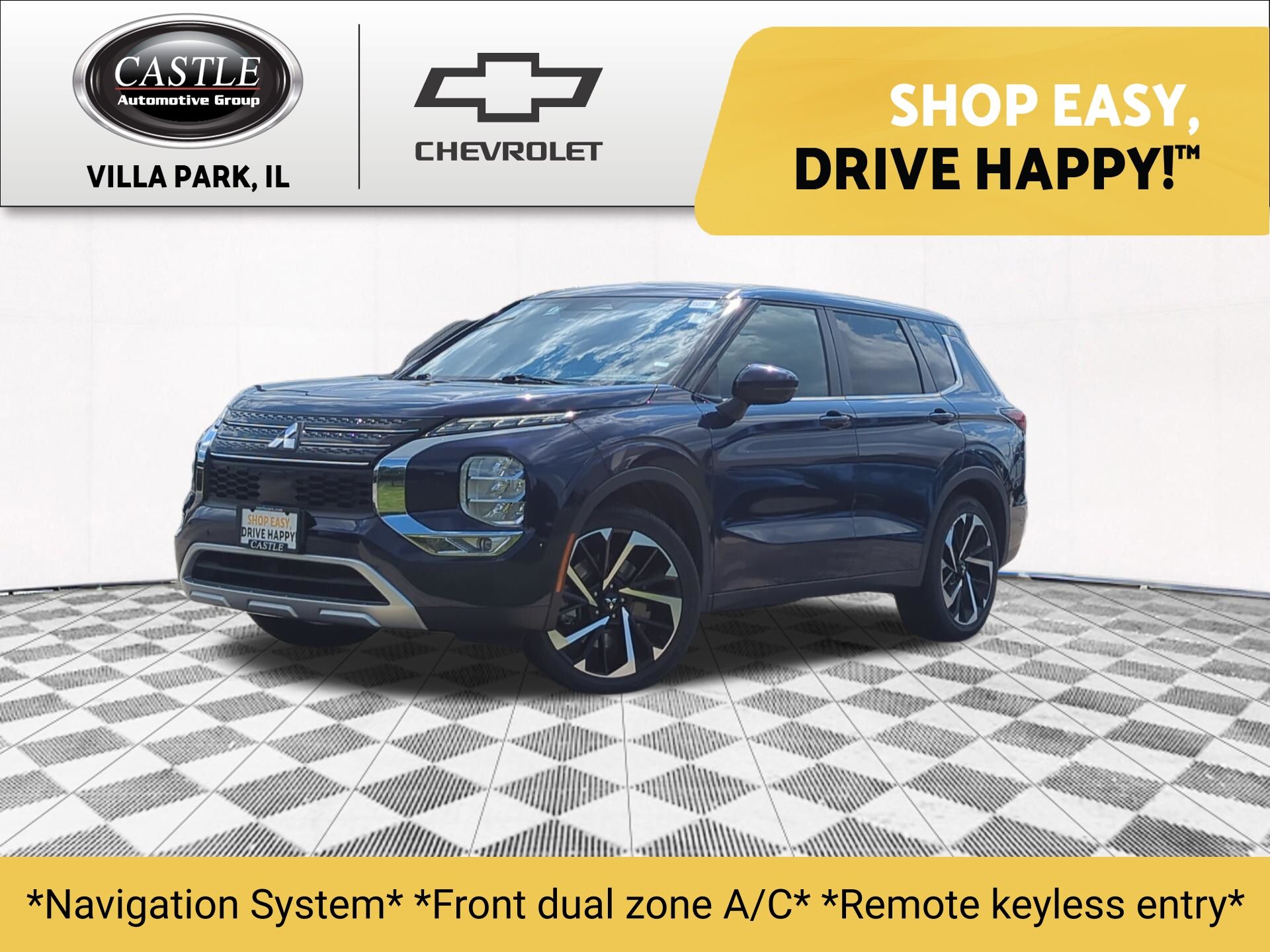 Cosmic Blue Metallic 2024 Mitsubishi Outlander SUV / Crossover All-Wheel Drive Continuously Variable Transmission