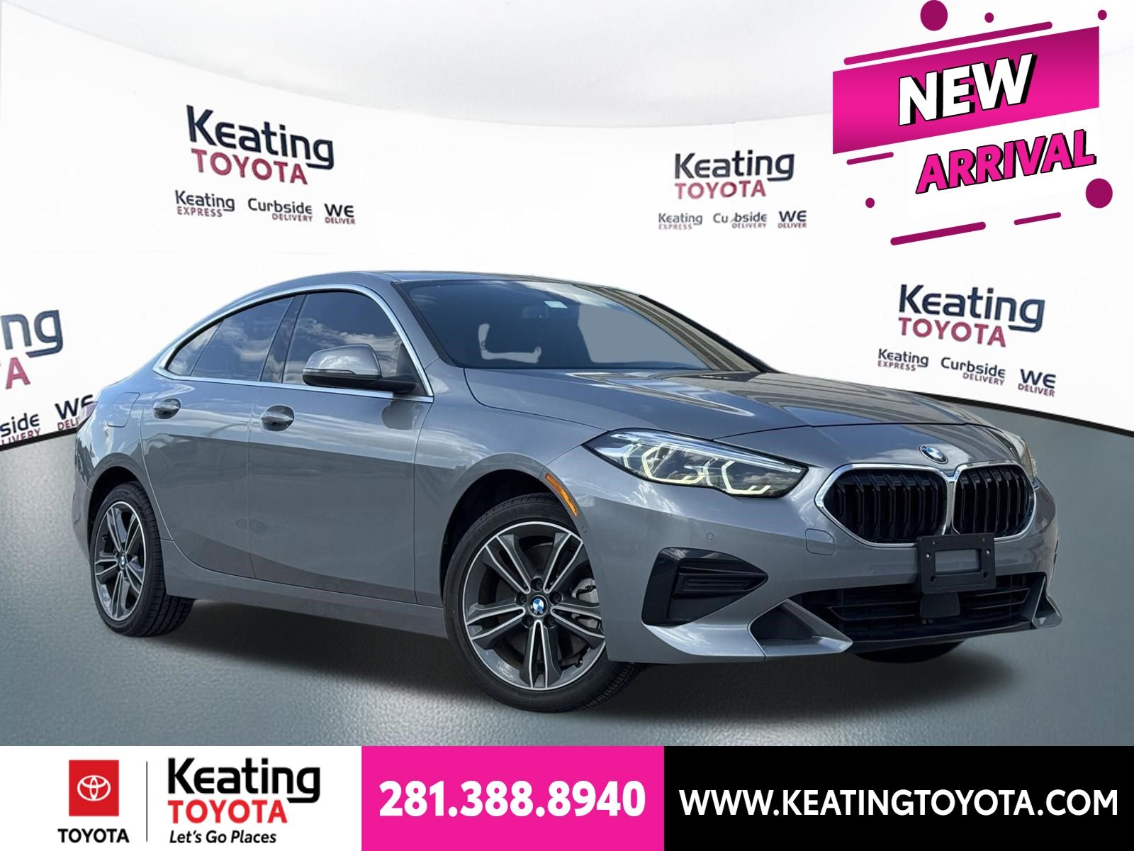 Gray Metallic 2024 BMW 2 Series Sedan Front-Wheel Drive 8-Speed Automatic