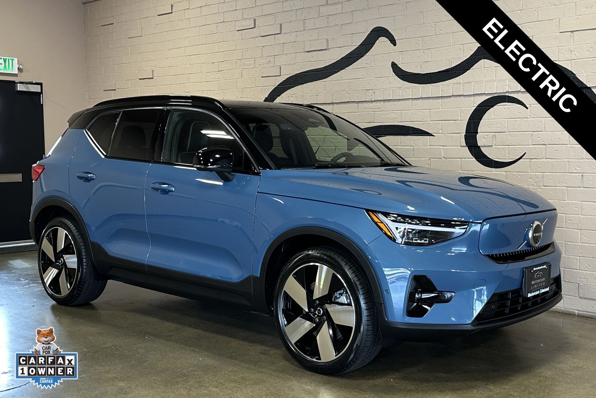 Blue Metallic 2024 Volvo XC40 Recharge SUV / Crossover Rear-Wheel Drive 1-Speed Automatic